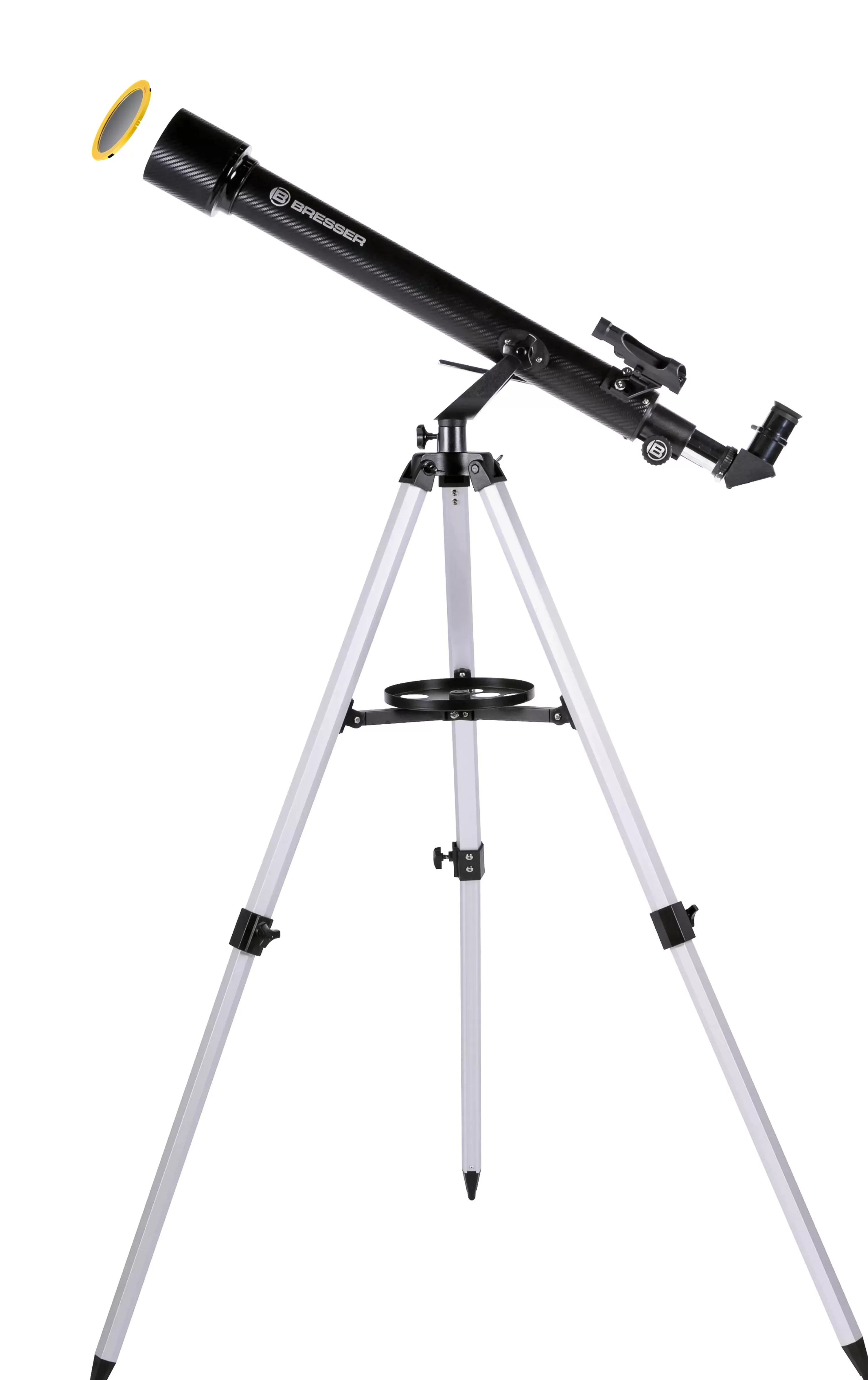 Best Sale Bresser Arcturus 60/700 AZ - Linsenteleskop mit Smartphone-Adapter & Sonnenfilter