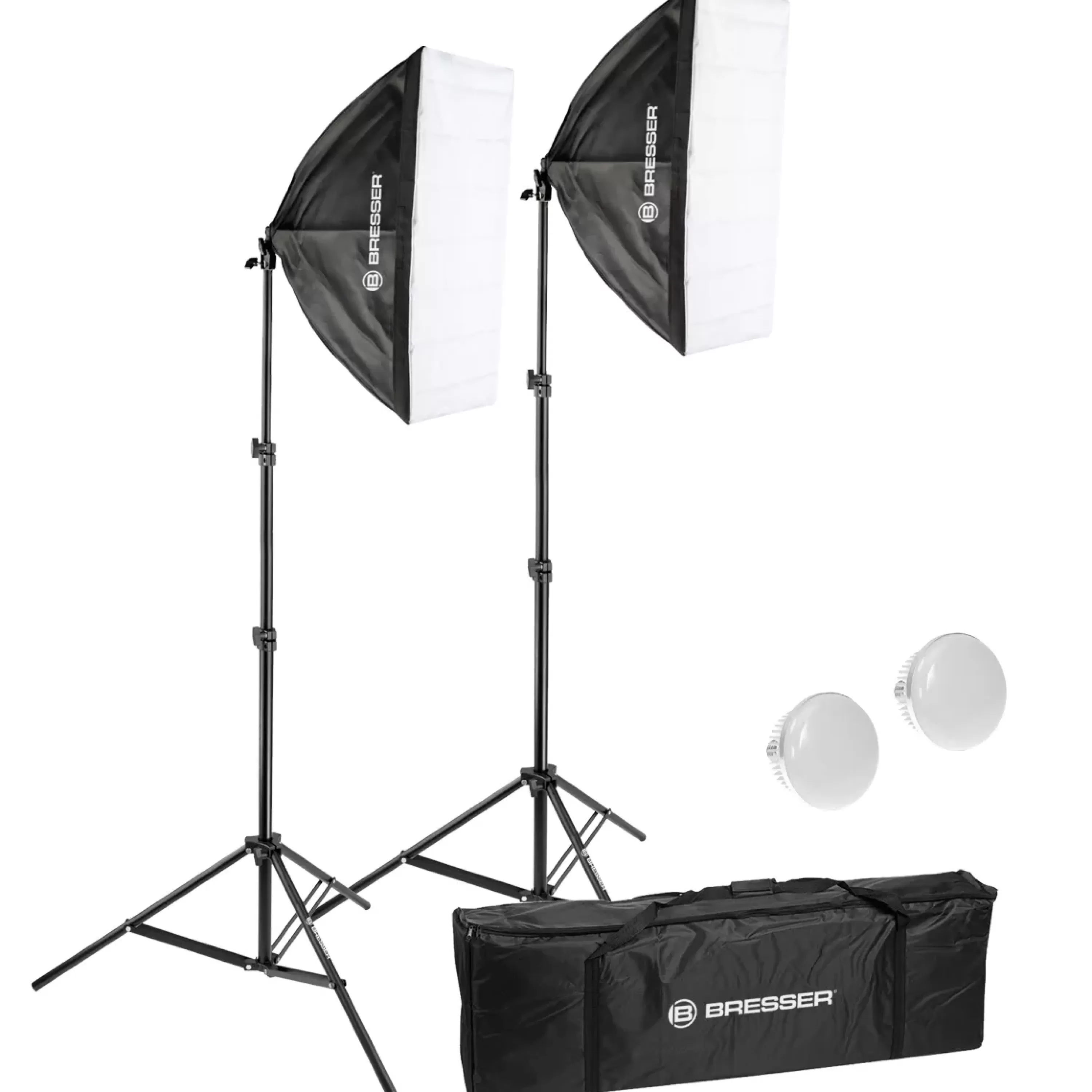 Best Sale Bresser BR-225B LED Tageslicht-Set mit Softboxen 50 x 70 cm