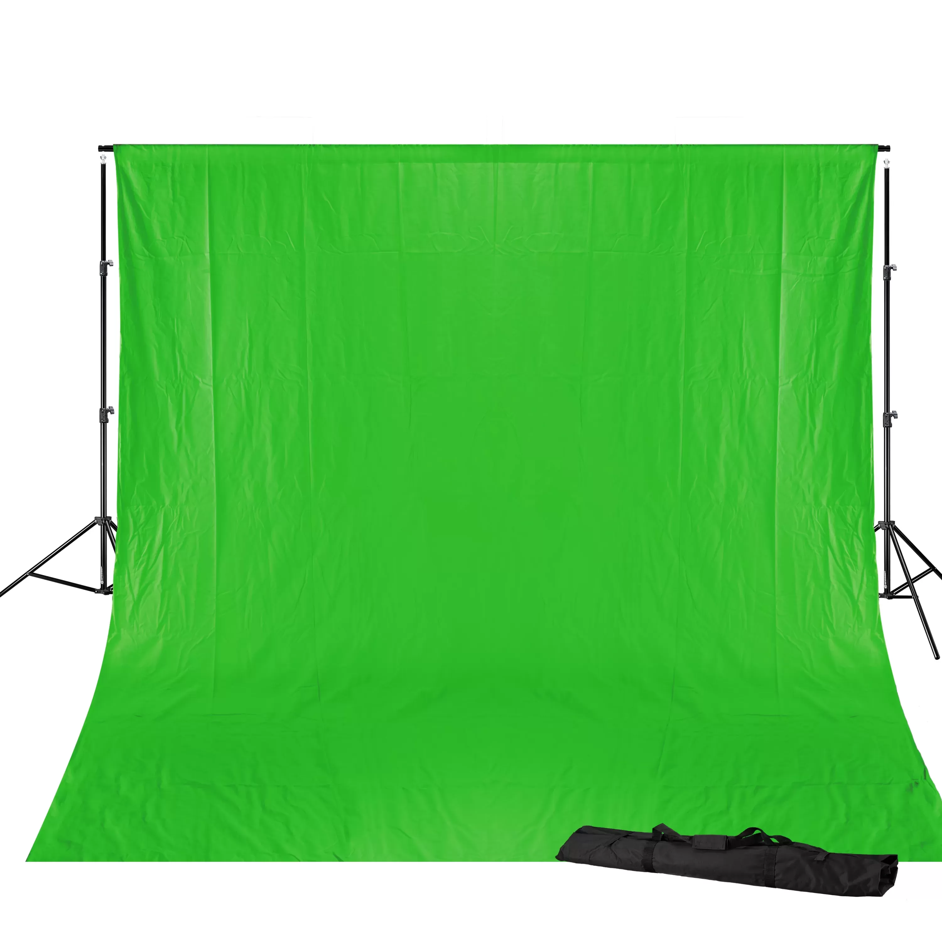 New Bresser BR-D23 Hintergrundsystem + Greenscreen/ Chromakey Grün Hintergrundstoff 3 x 6m