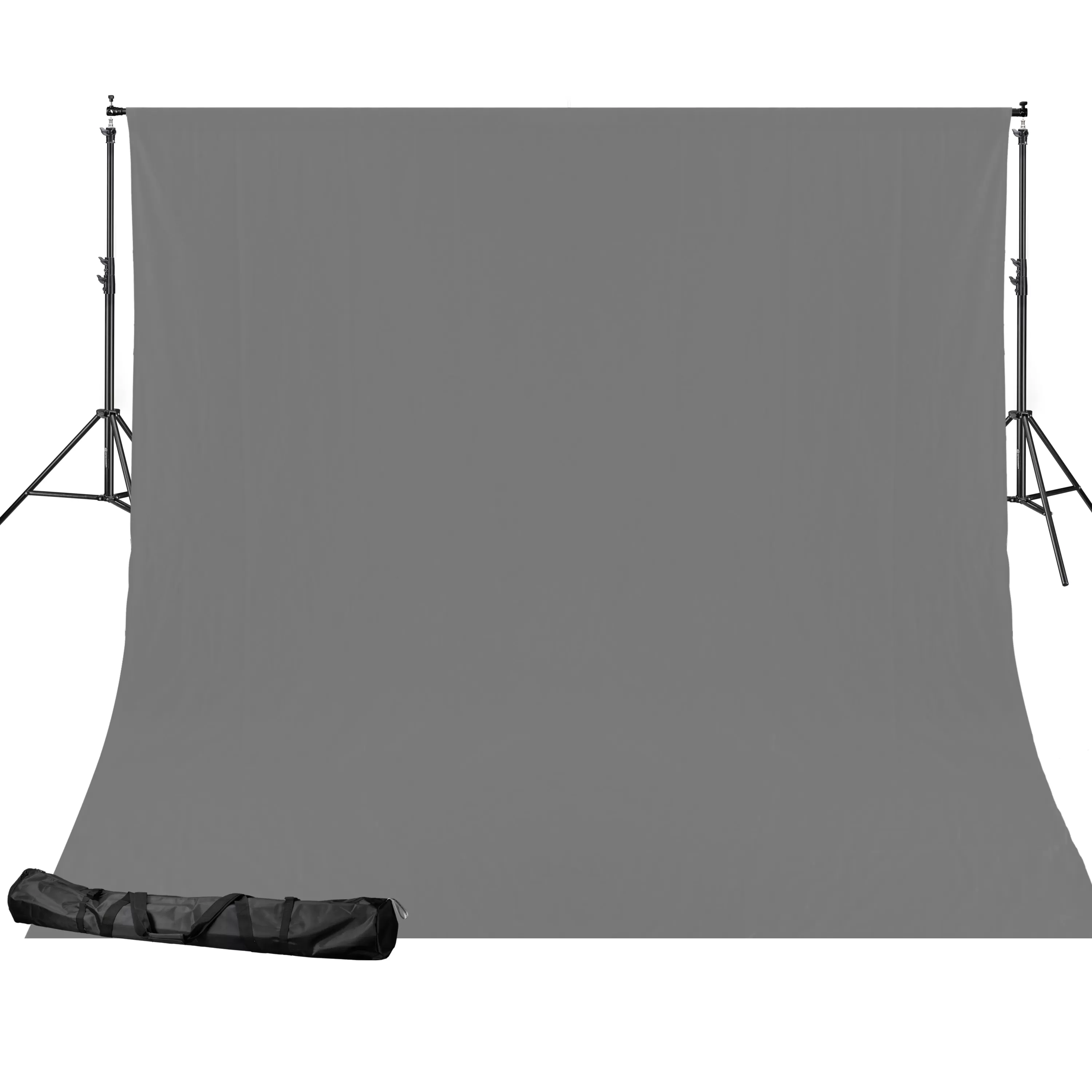 Best Bresser BR-D24 Hintergrundsystem + Hintergrundstoff 2,5 x 3m Grau