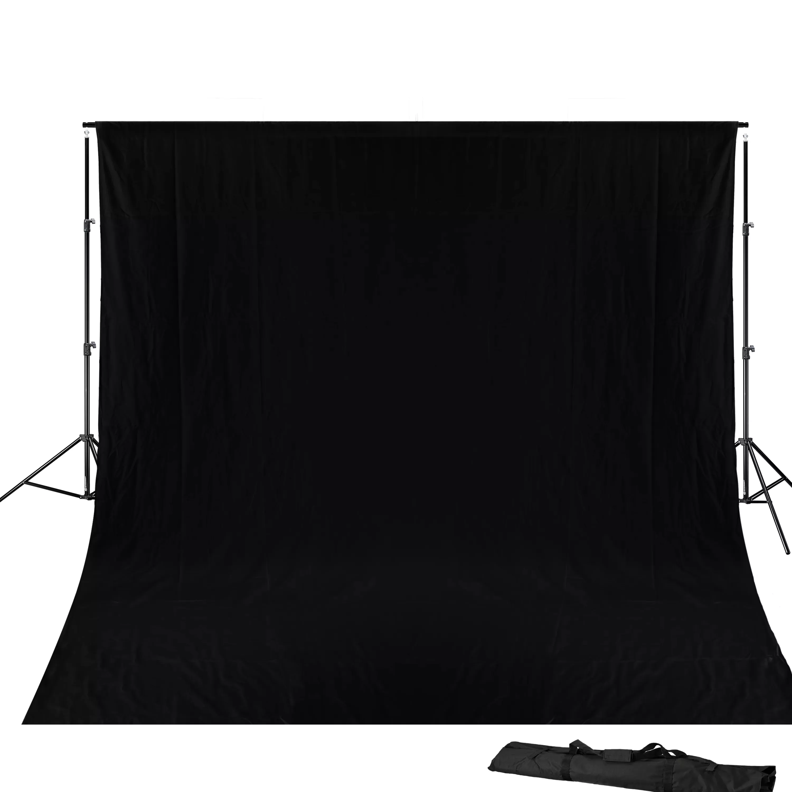 Store Bresser BR-D23 Hintergrundsystem + Hintergrundstoff 3 x 6m Schwarz