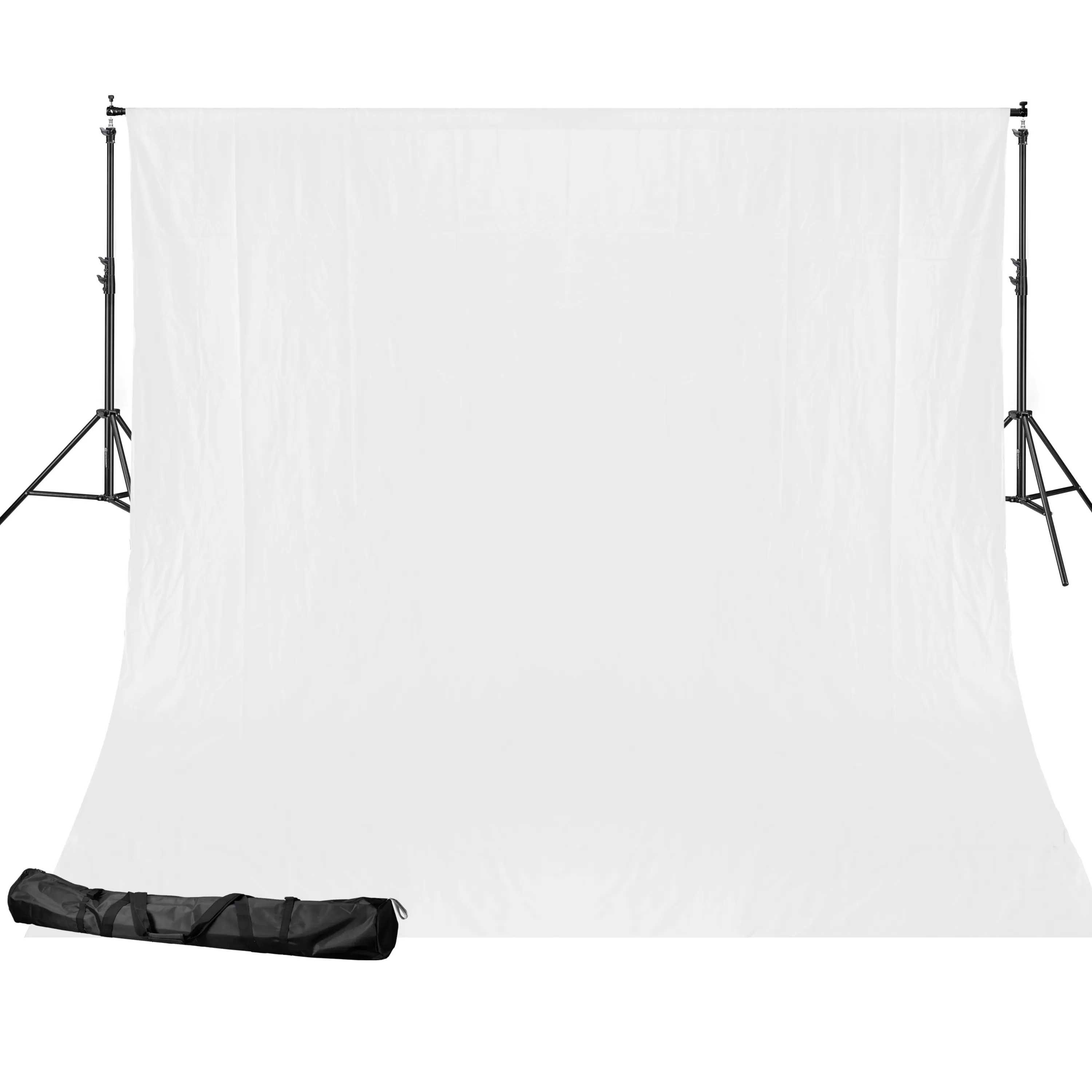 Discount Bresser BR-D24 Hintergrundsystem + Hintergrundstoff 2,5 x 3m Weiß