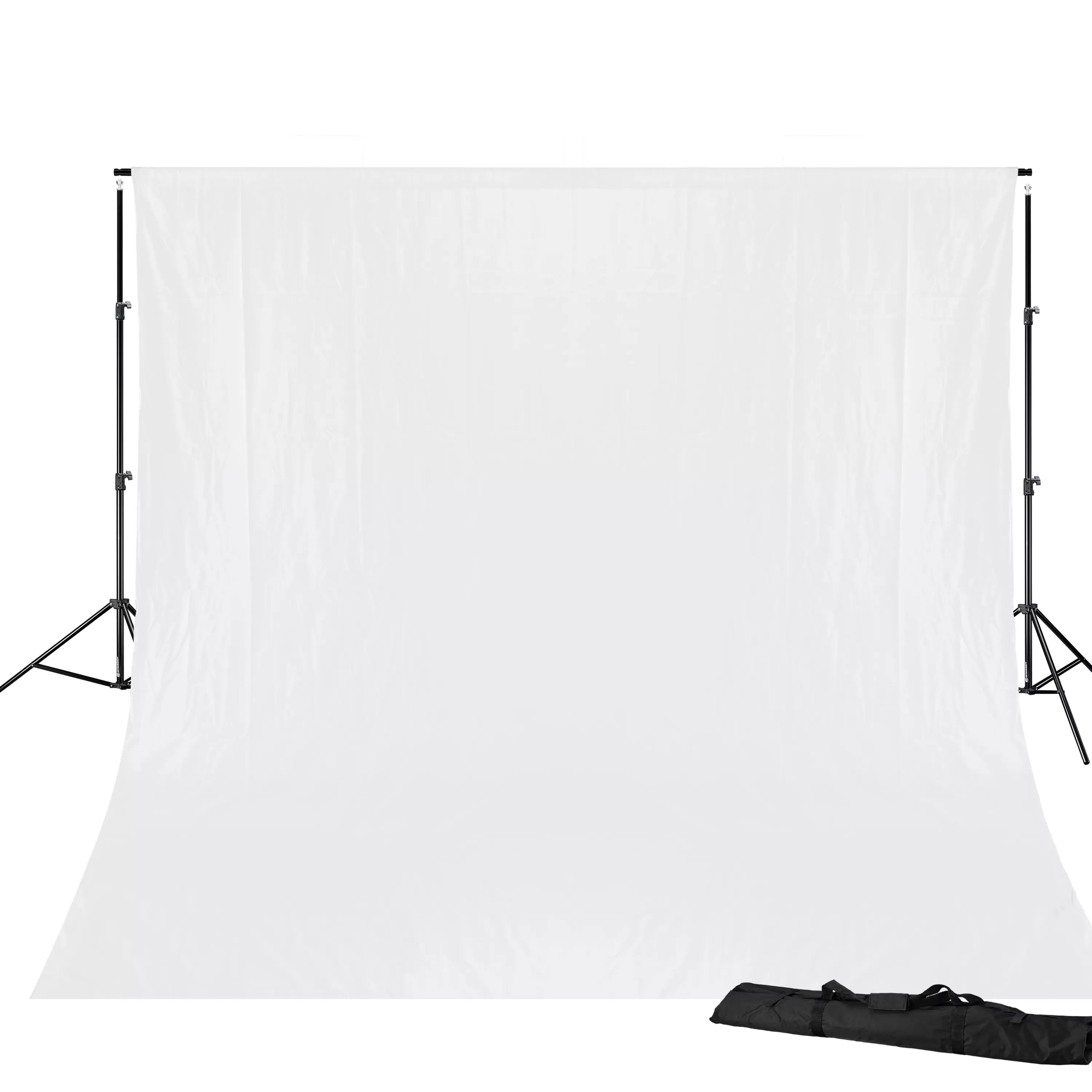 Fashion Bresser BR-D23 Hintergrundsystem + Hintergrundtuch 3 x 6m Weiß