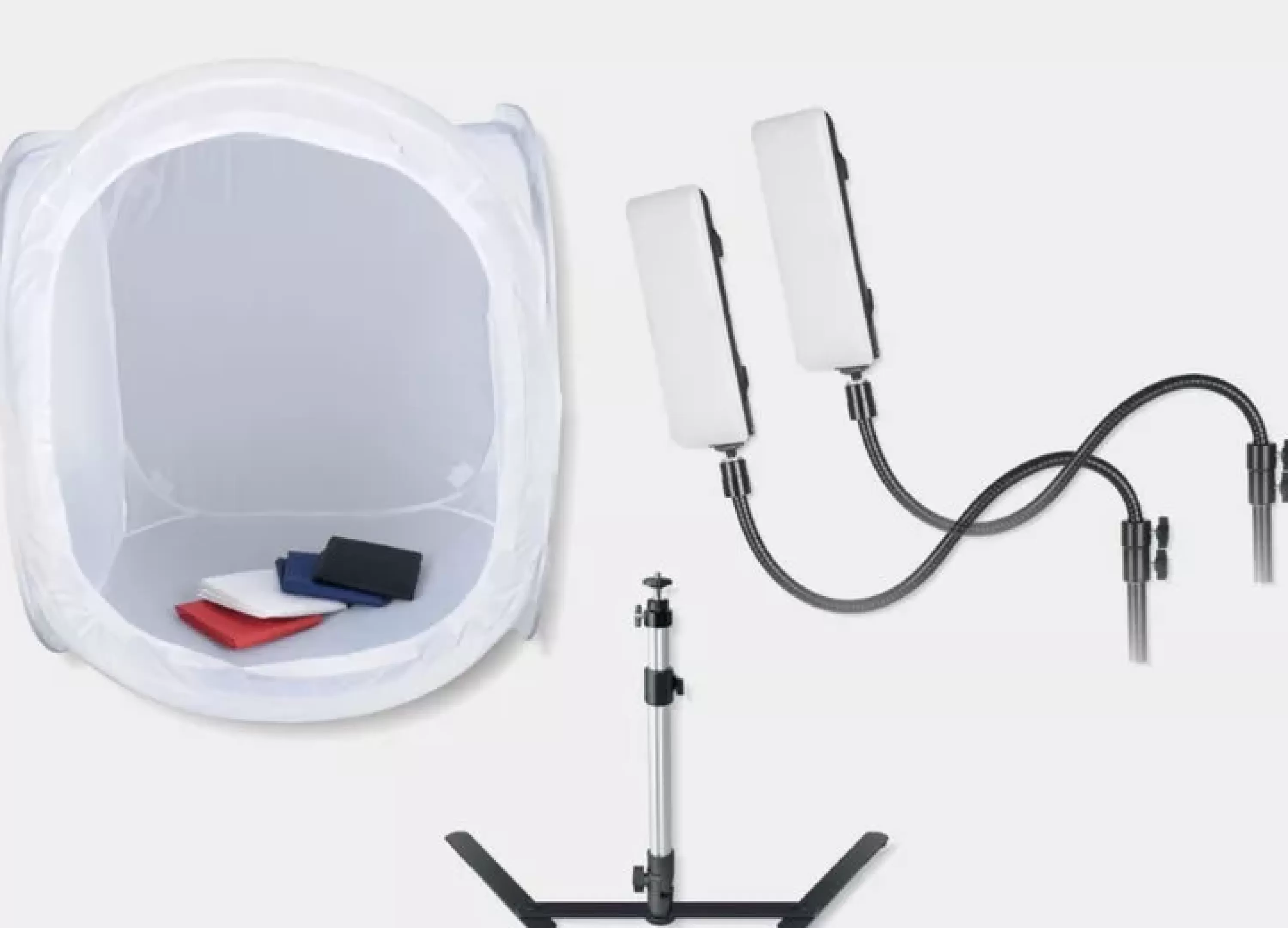 Discount Bresser BR-2820L Lichtzelt 60x60x60cm für Produktfotografie mit LED Beleuchtung
