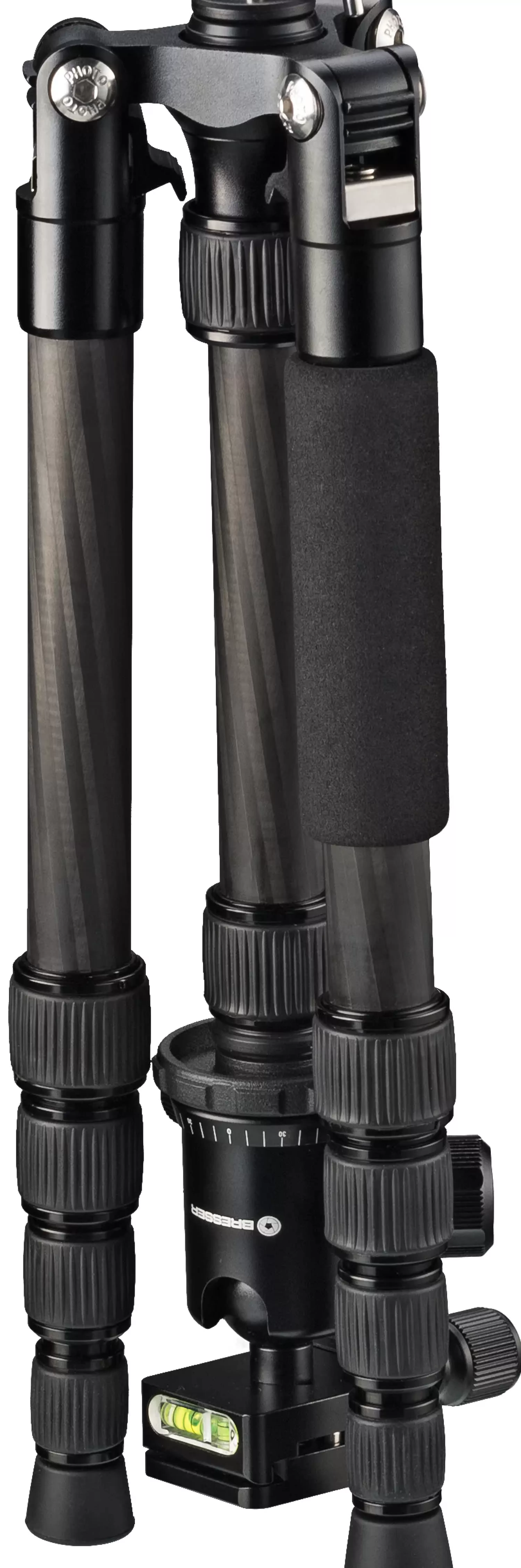 Outlet Bresser BR-2205-N1 Carbon Fotostativ bis 8 kg verwendbar als Dreibein- und Bodenstativ