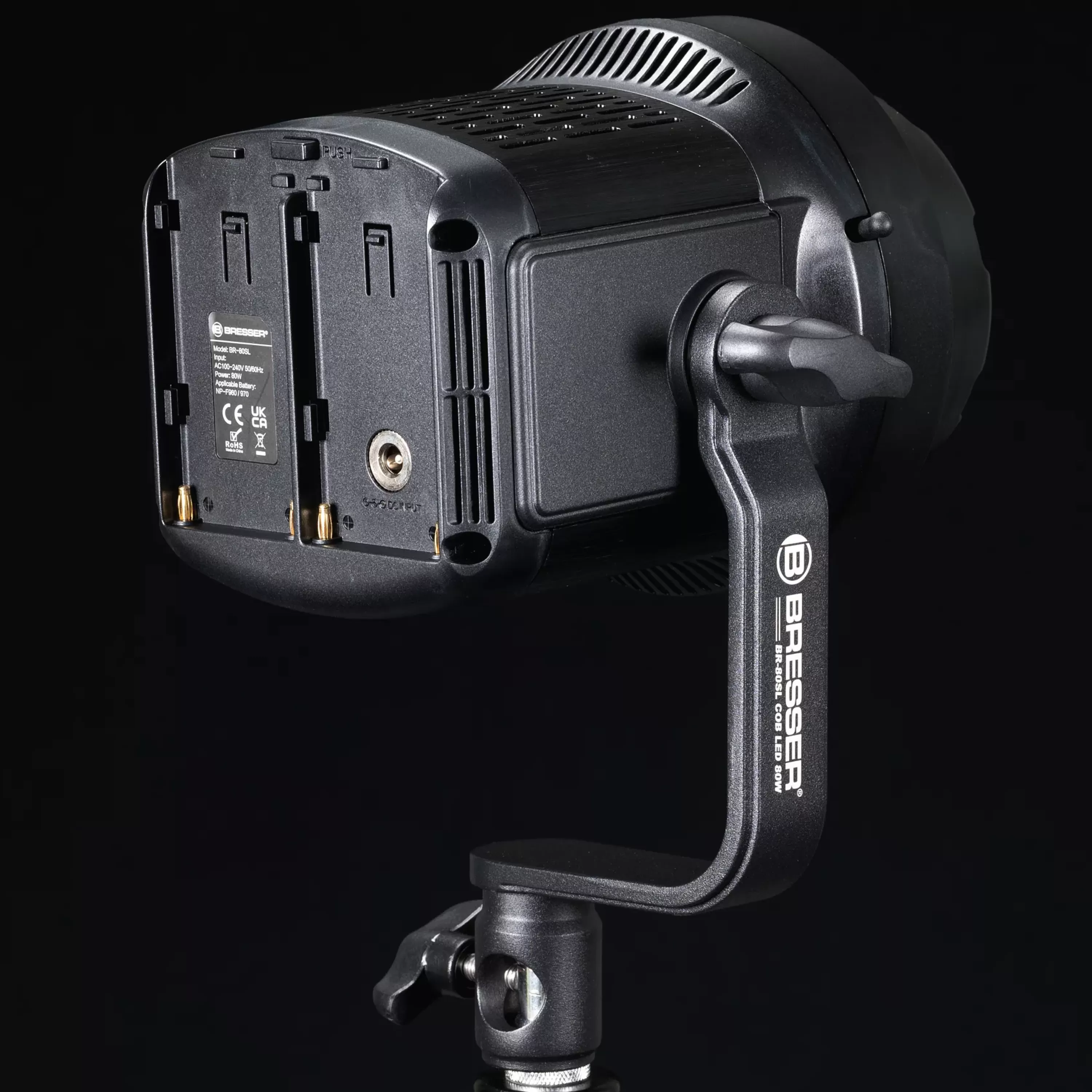 Sale Bresser BR-80SL COB LED Studiolampe 80W mit Fernbedienung und Bowens Anschluss für Softboxen