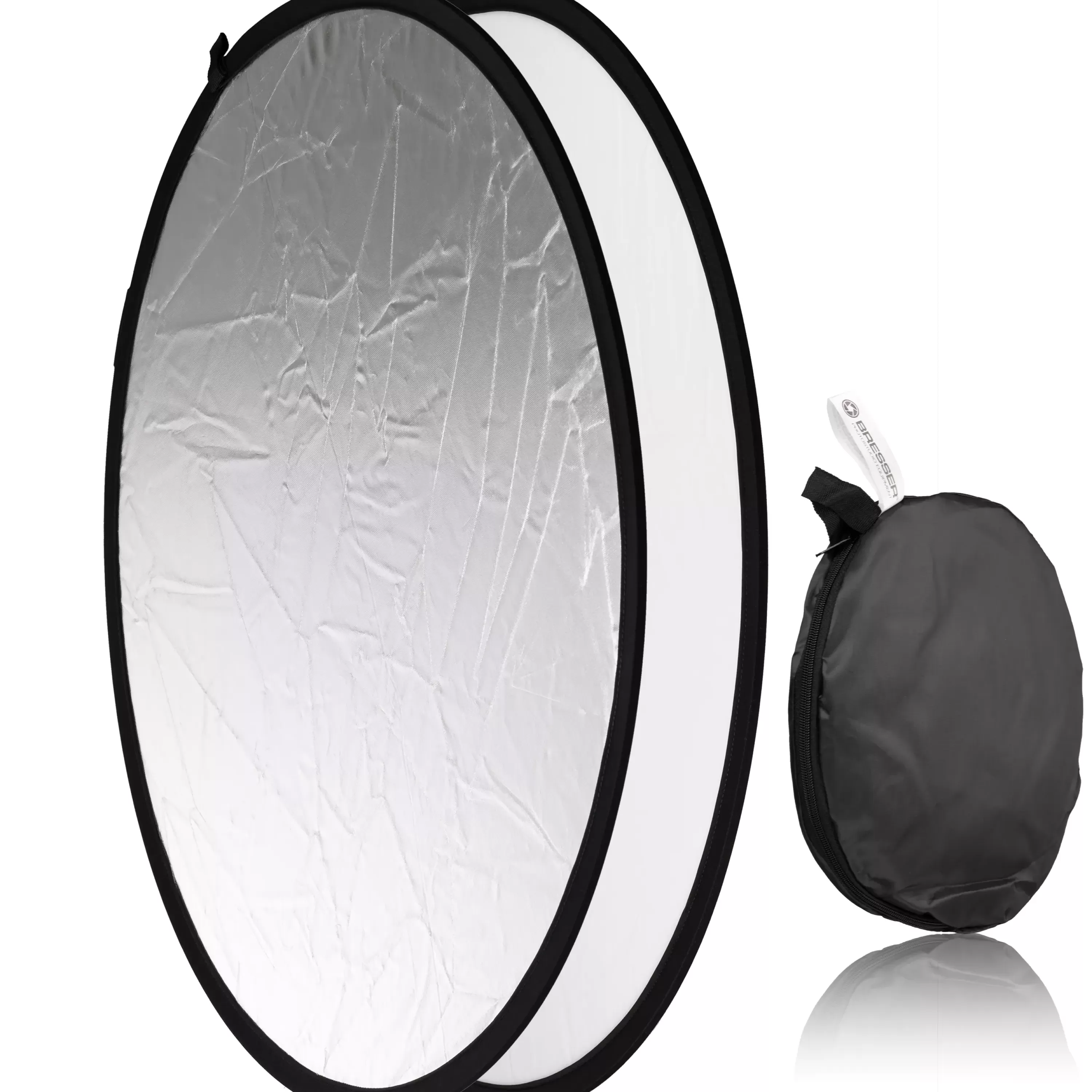 Outlet Bresser BR-TR8 2-in-1 Faltreflektor silber/weiß 80cm rund