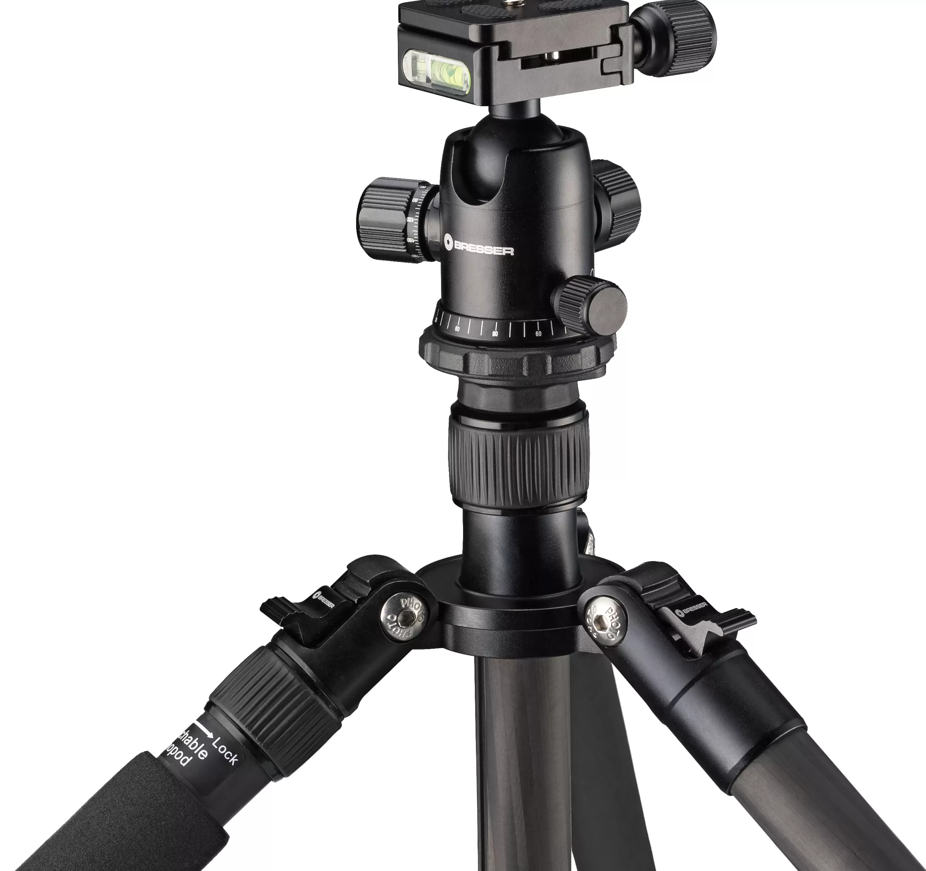 Shop Bresser BR-2504X8C-B1 Carbon Kamerastativ bis 10 kg verwendbar als Dreibein-, Einbein- und Bodenstativ