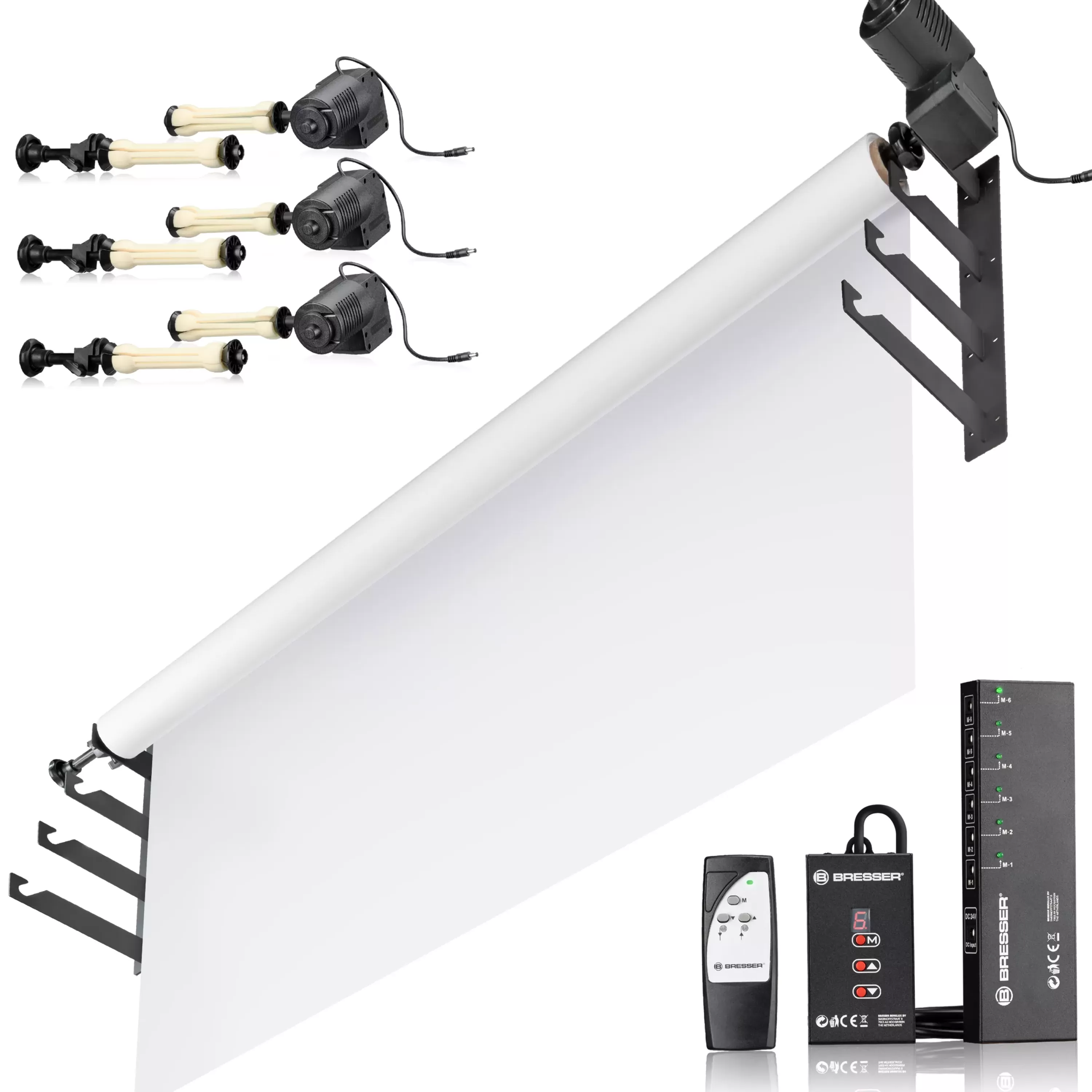 Store Bresser EBS-4 Elektrisches Backdrop System für 4 Rollen