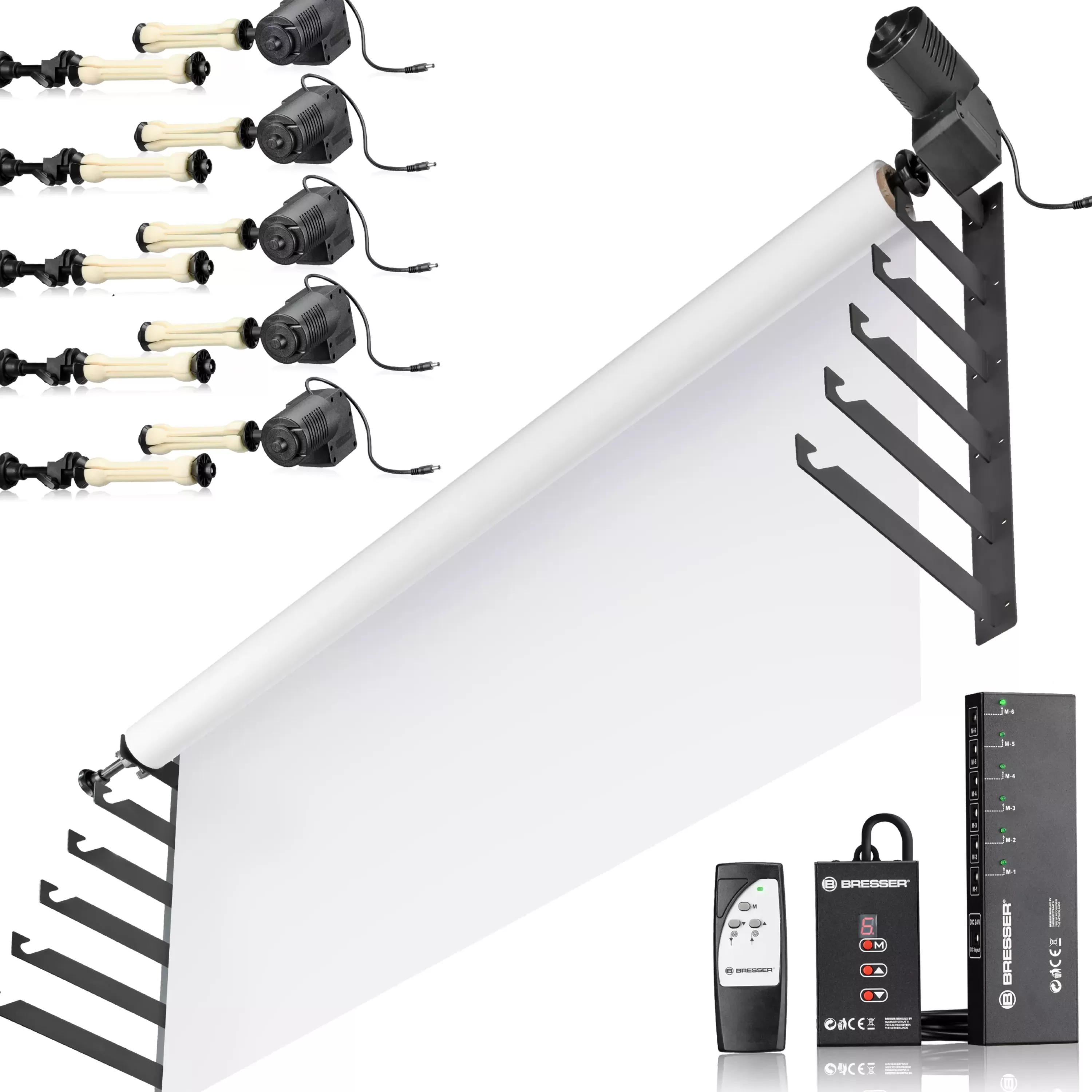 Outlet Bresser EBS-6 Elektrisches Backdrop System für 6 Rollen