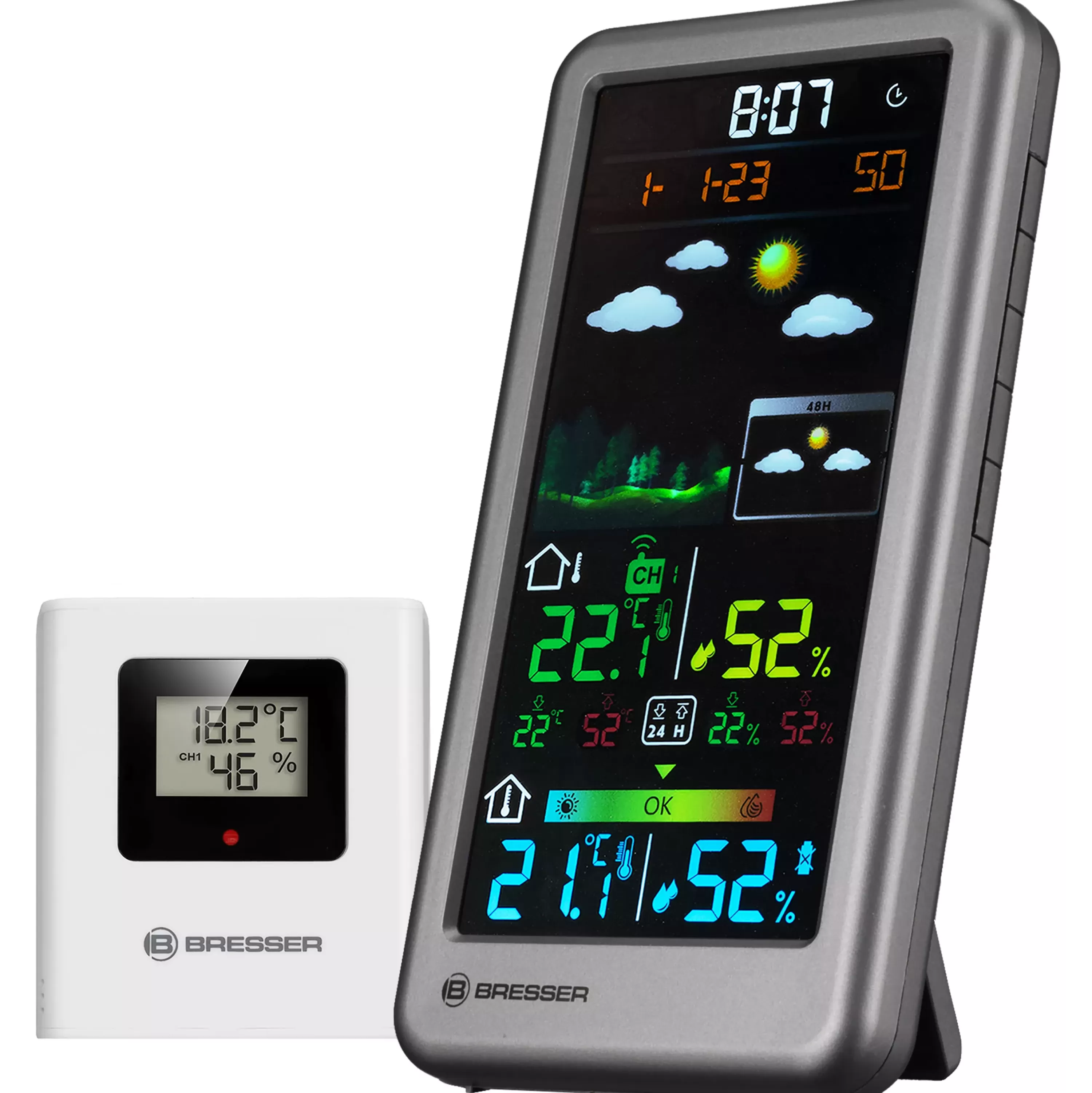 Hot Bresser Funkwetterstation Neomeo V silber