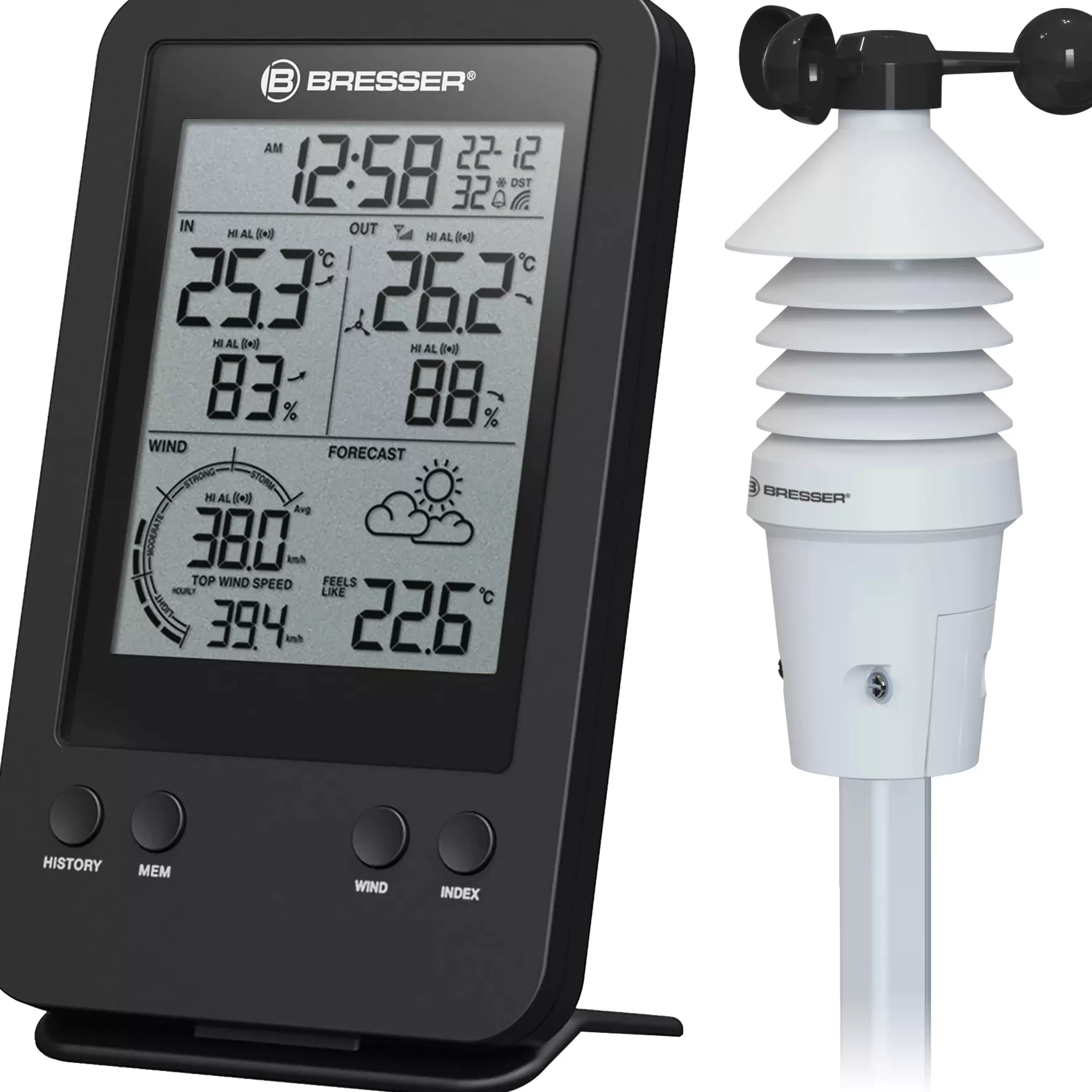Clearance Bresser 3-in-1-Profi-Windmesser
