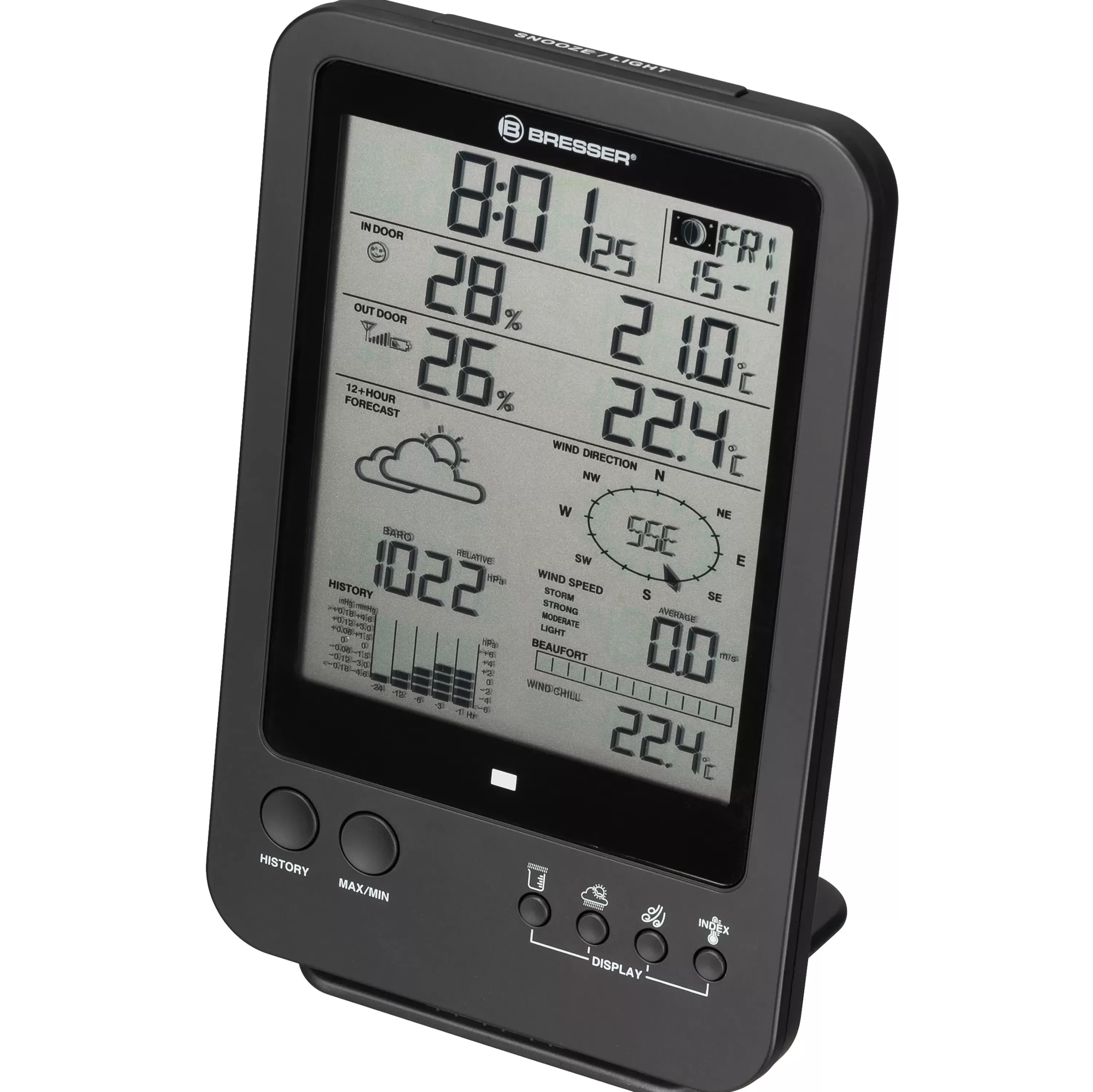 Shop Bresser 5-in-1-Wetterstation, schwarz