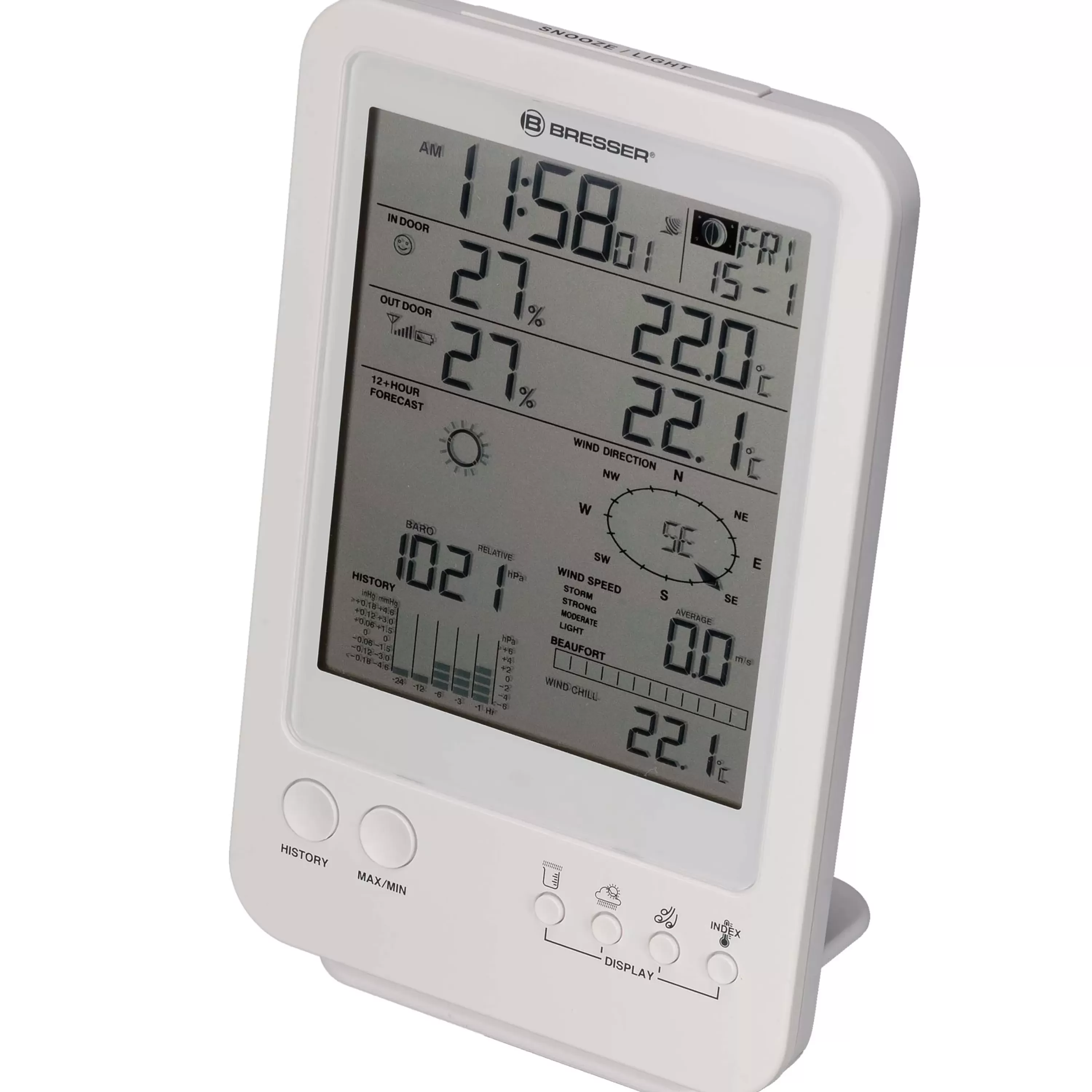 Outlet Bresser 5-in-1-Wetterstation weiß