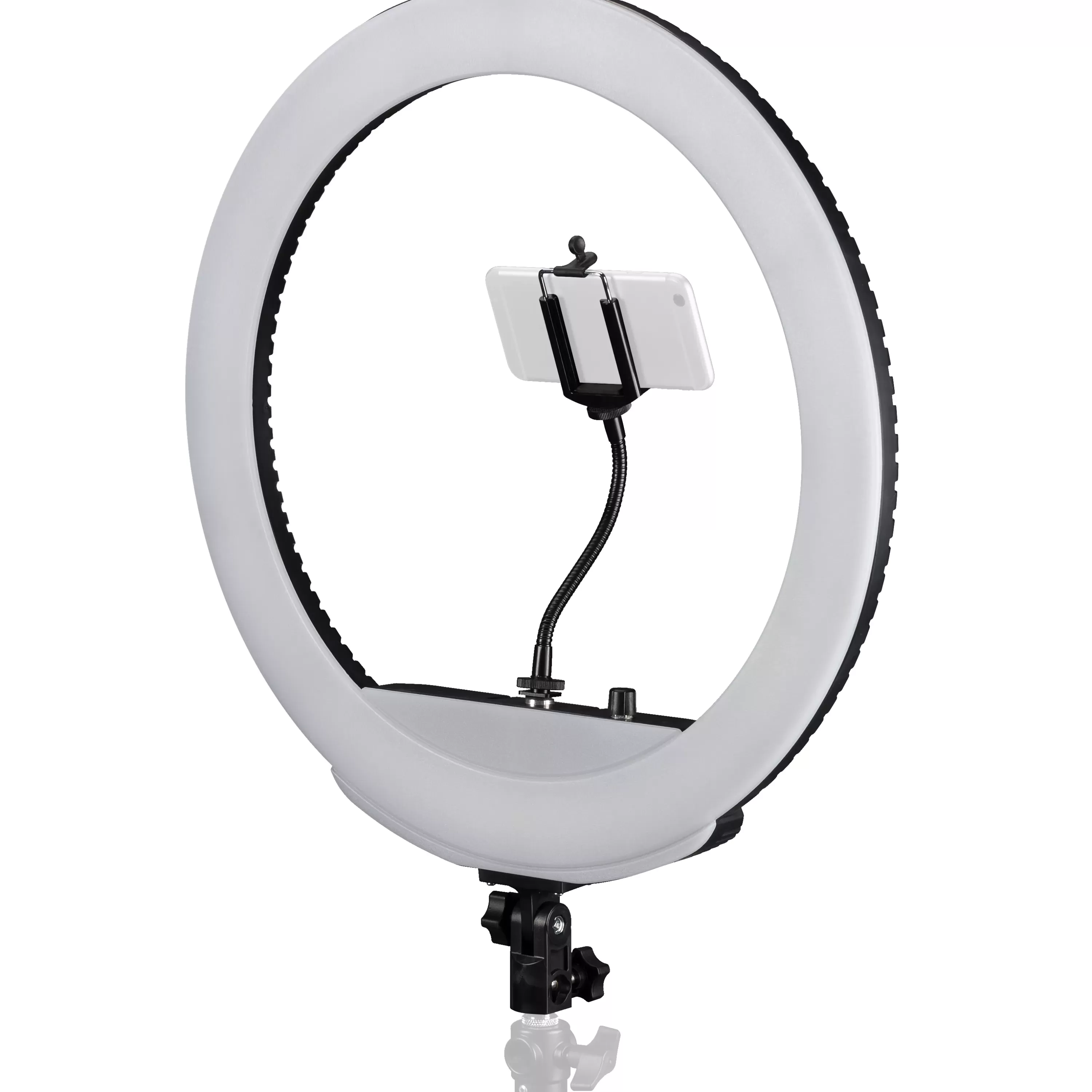 Fashion Bresser MM-26AB Bi-Color LED Ringlicht 48W dimmbar mit Smartphonehalter und Fernauslöser