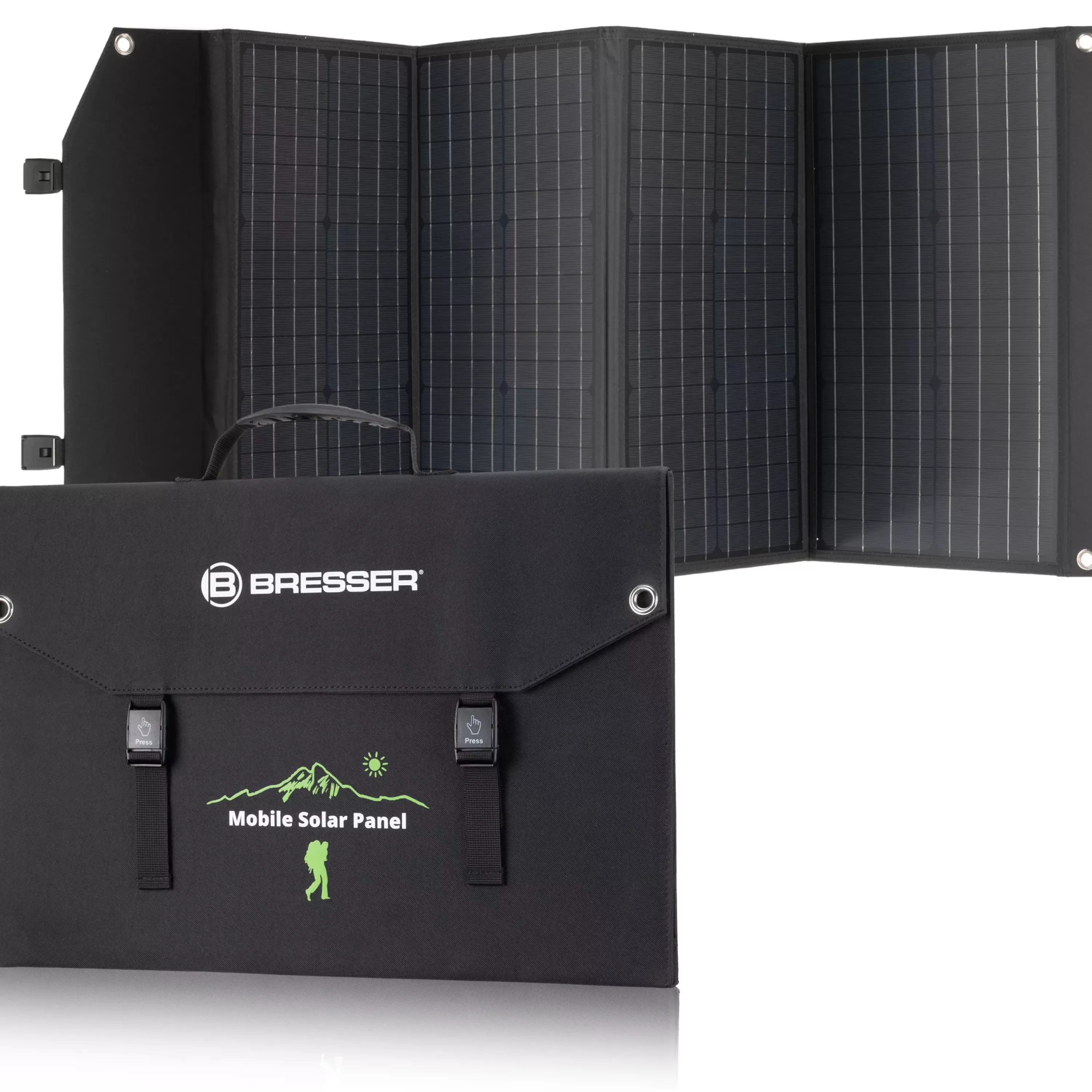 Sale Bresser Mobiles Solar-Ladegerät 120 Watt mit USB- u. DC-Anschluss