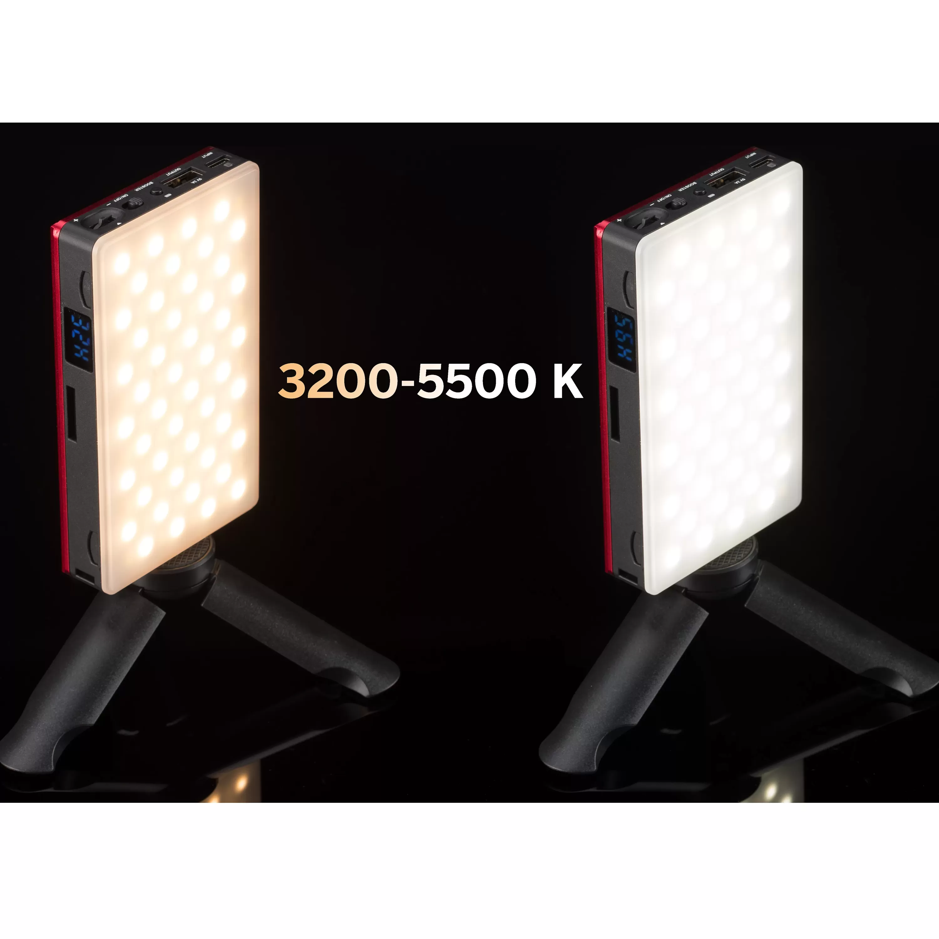 Hot Bresser Pocket LED 9W Bi-Color Dauerlicht für den mobilen Einsatz und Smartphone-Fotografie