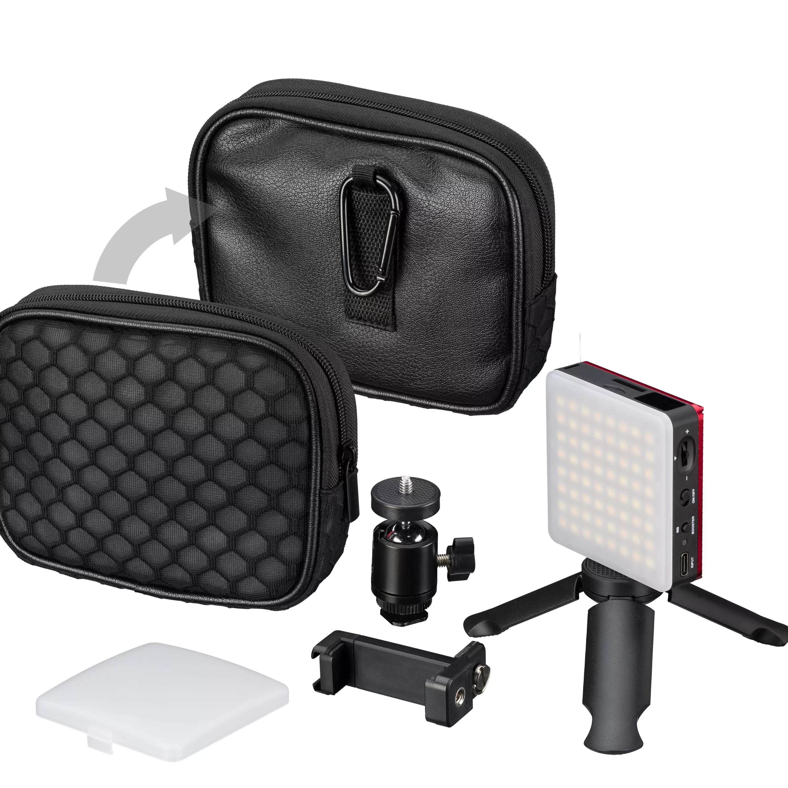 Outlet Bresser Pocket LED 5W Bi-Color Dauerlicht für den mobilen Einsatz und Smartphone-Fotografie