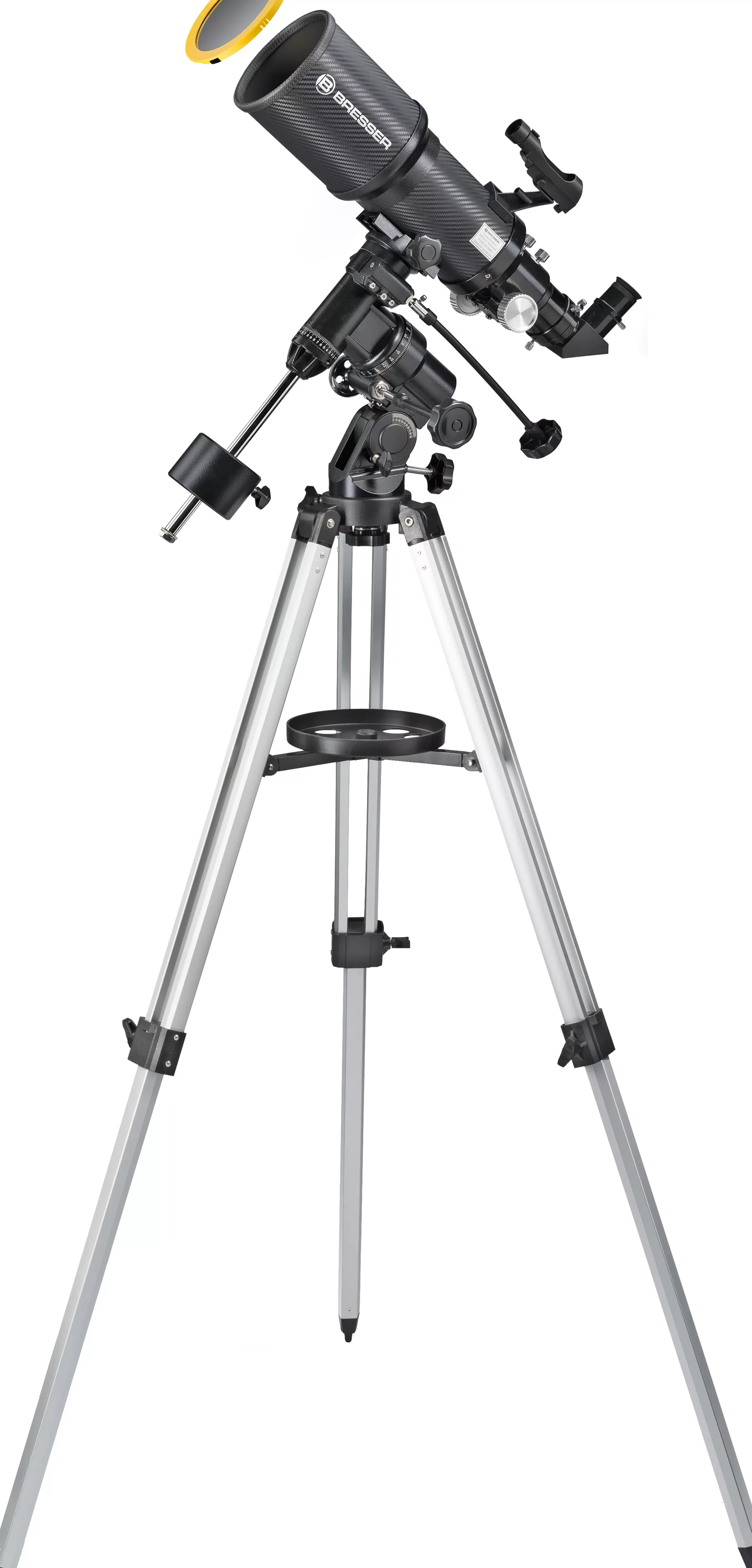 Discount Bresser Polaris-I 102/460 EQ3 Linsenteleskop mit Smartphone-Adapter & Sonnenfilter