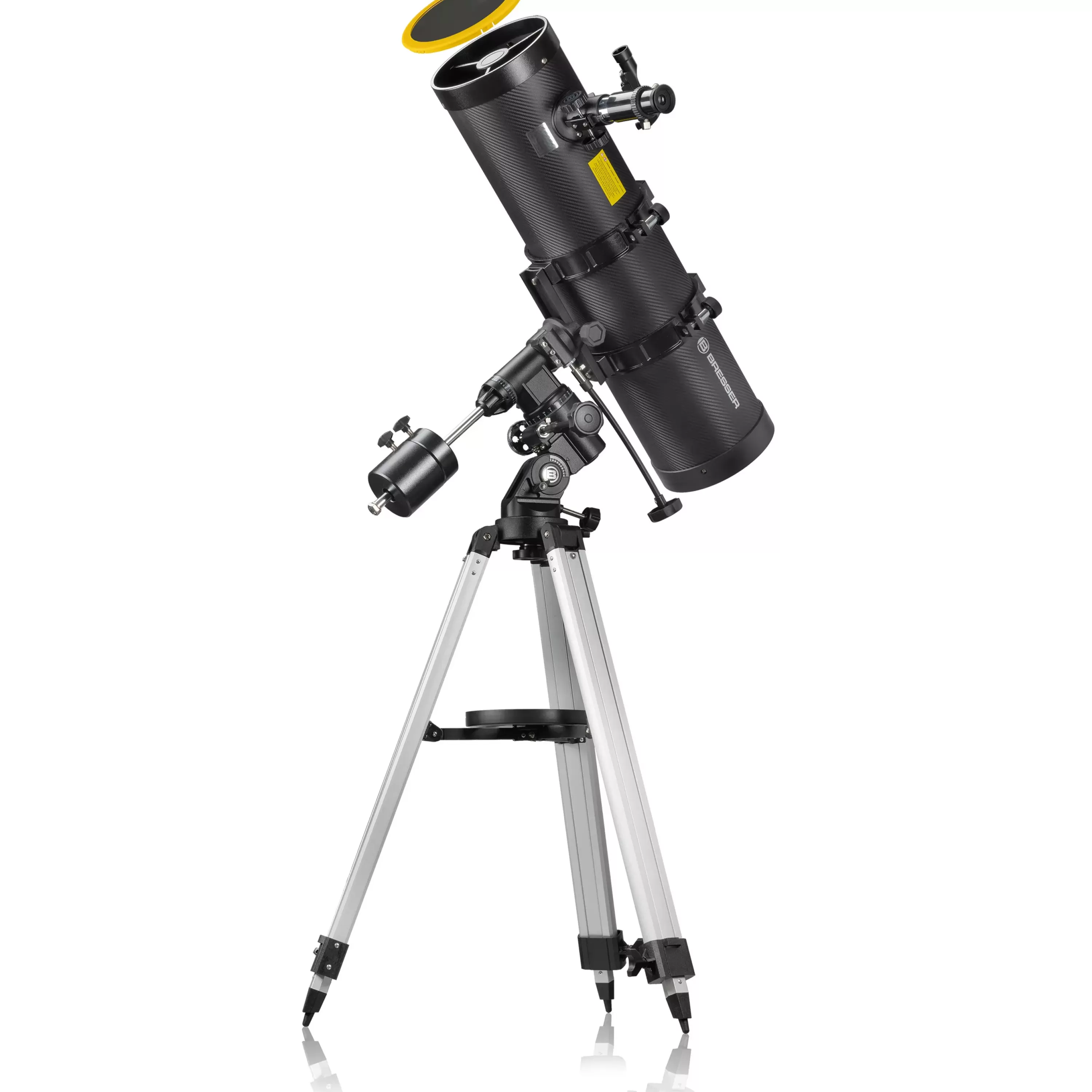 Fashion Bresser Pollux-II 150/1400 EQ3 Spiegelteleskop mit Smartphone-Adapter & Sonnenfilter