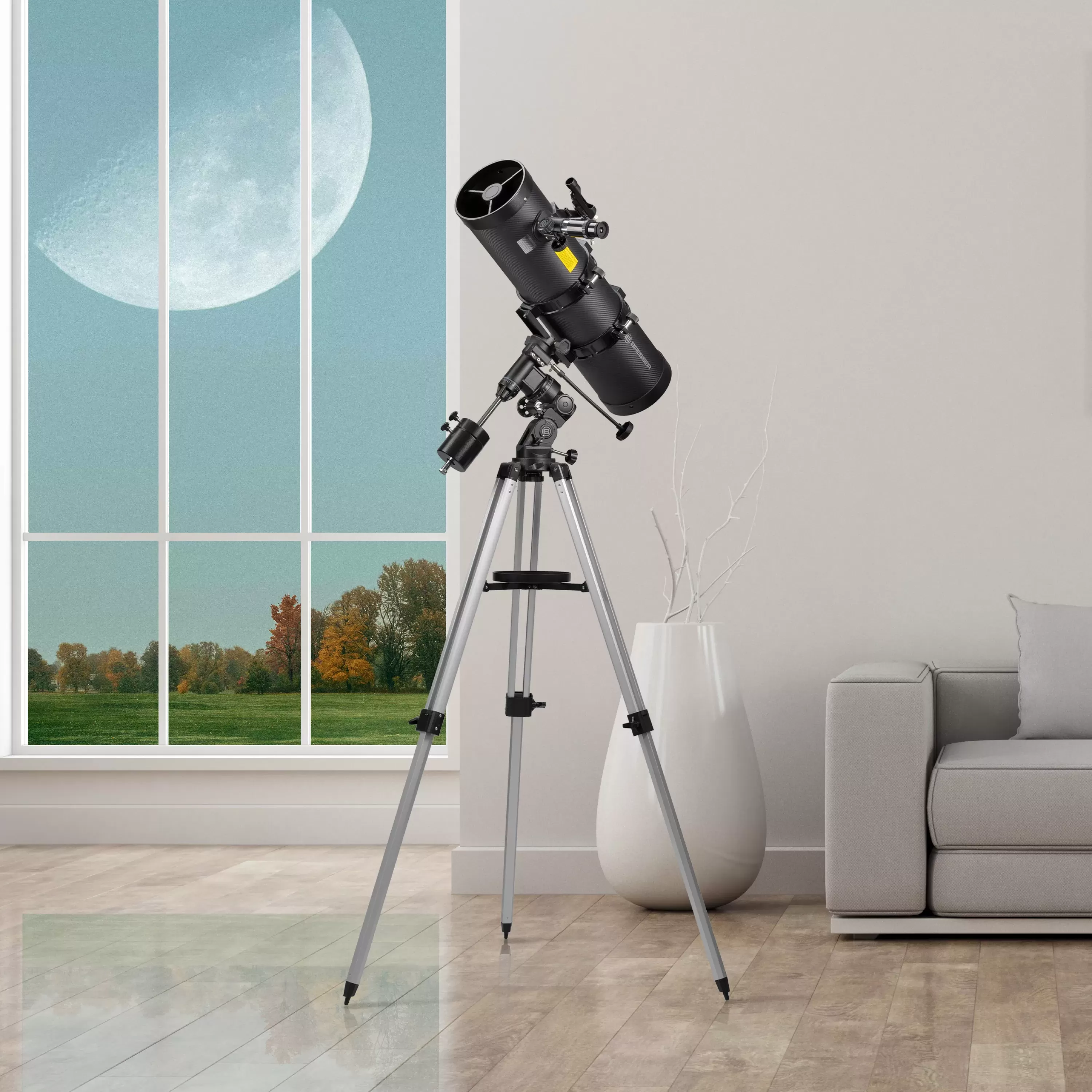 Fashion Bresser Pollux-II 150/1400 EQ3 Spiegelteleskop mit Smartphone-Adapter & Sonnenfilter