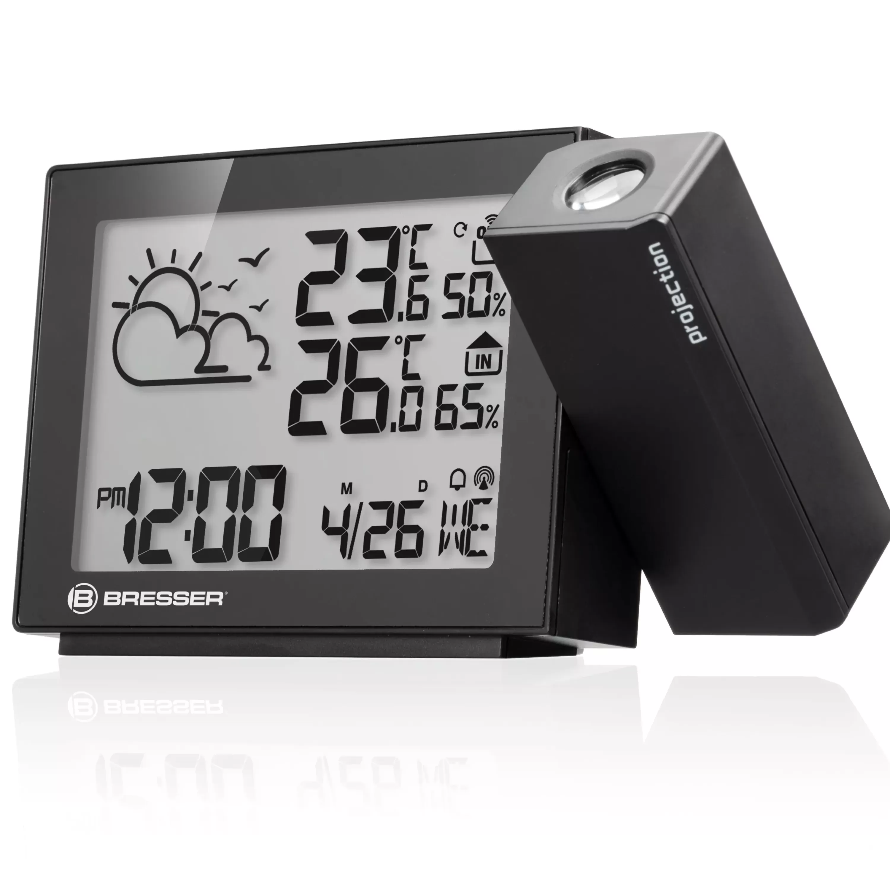 Online Bresser Projektions-Funkwetterstation MeteoTemp P