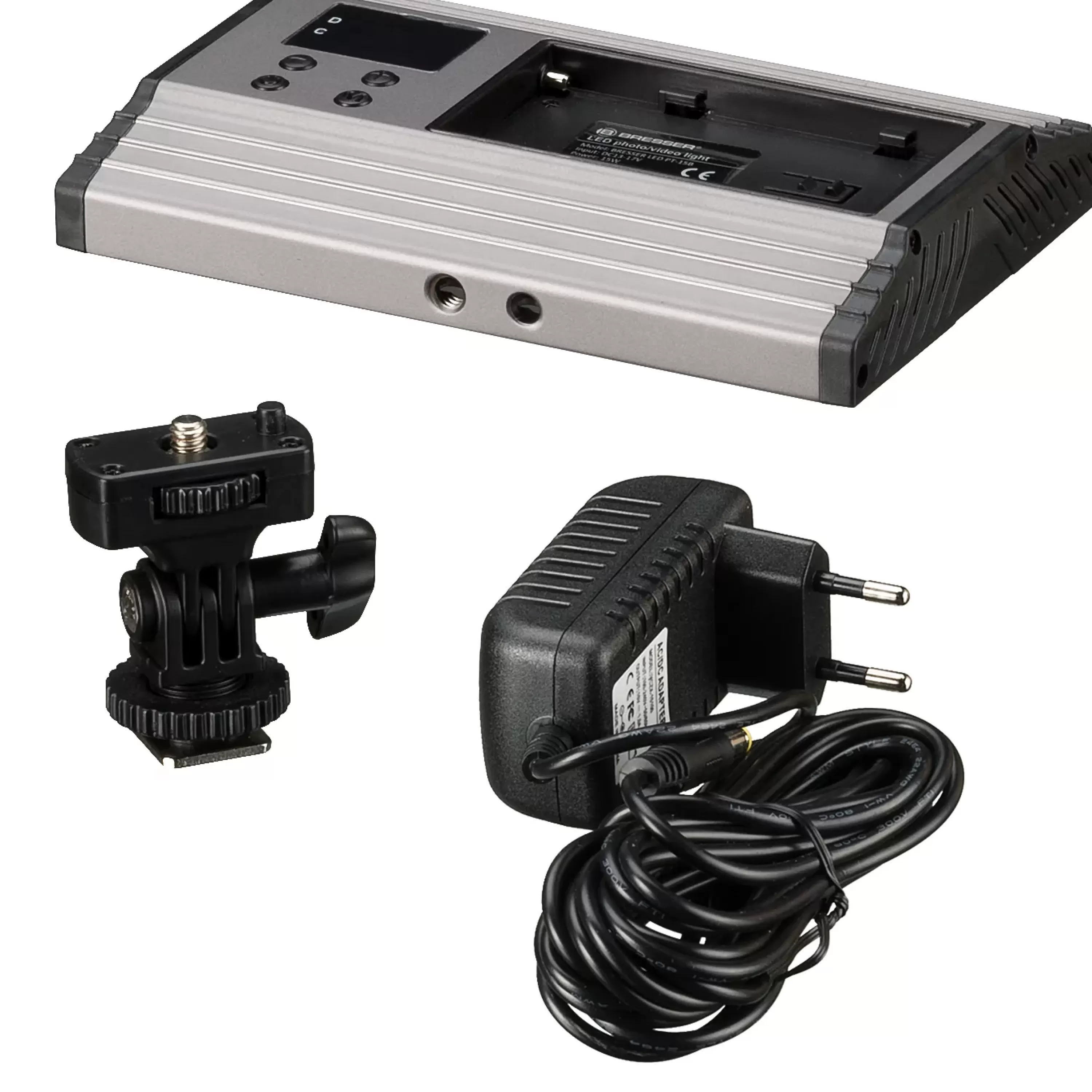 Store Bresser PT Pro 15B Bi-Color LED Videoleuchte mit Etui