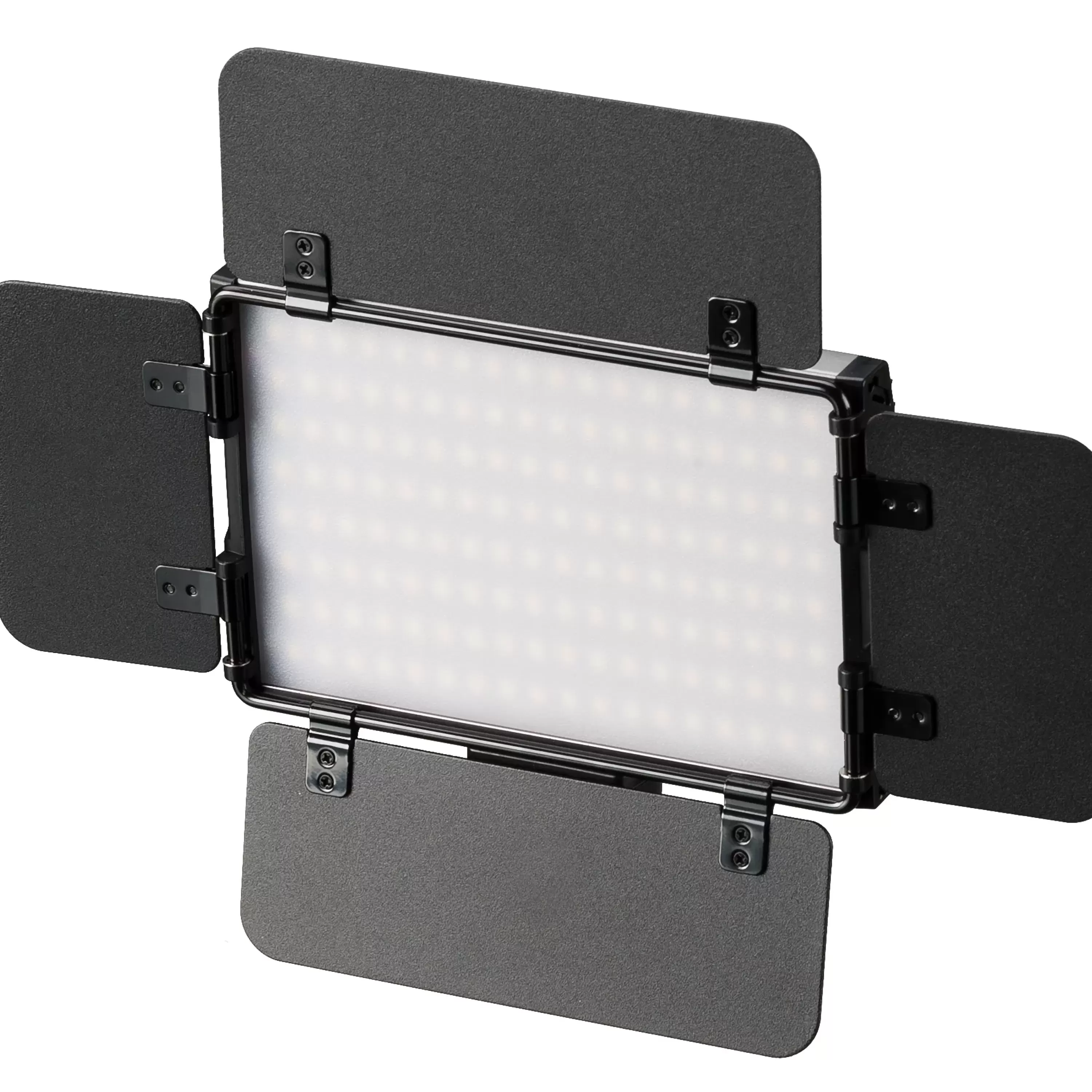 Best Sale Bresser PT Pro 15B-II Bi-Color LED Videoleuchte mit Lichtklappen, Akku und Tasche