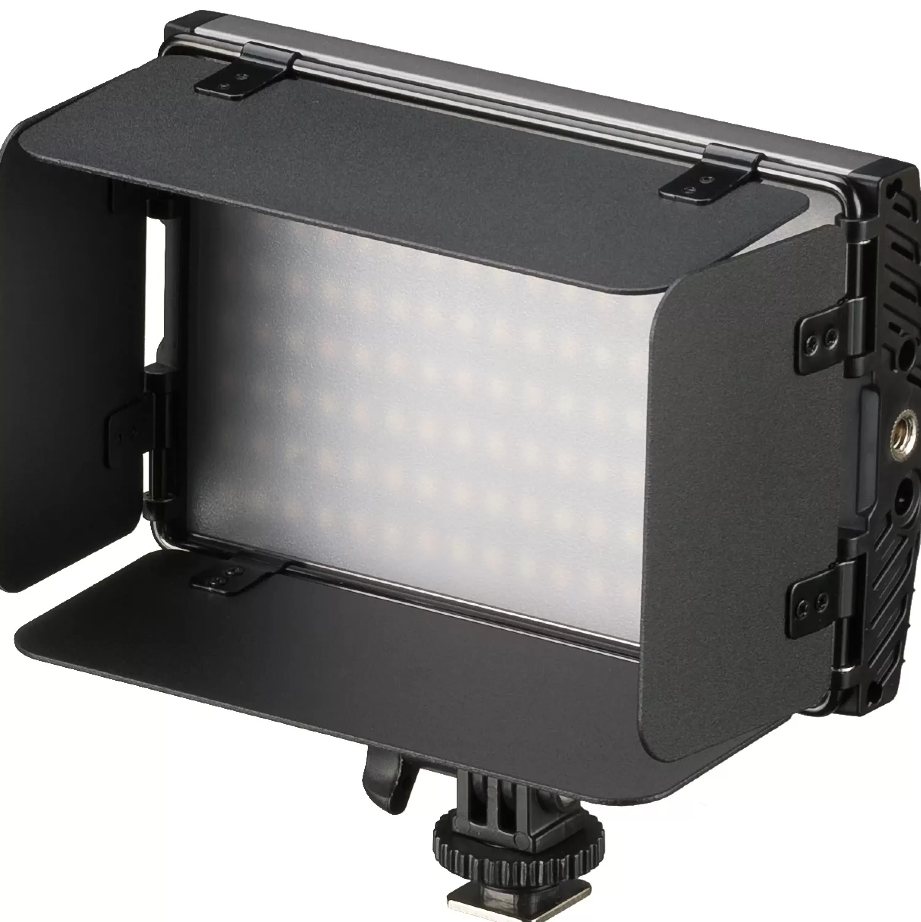 Best Sale Bresser PT Pro 15B-II Bi-Color LED Videoleuchte mit Lichtklappen, Akku und Tasche
