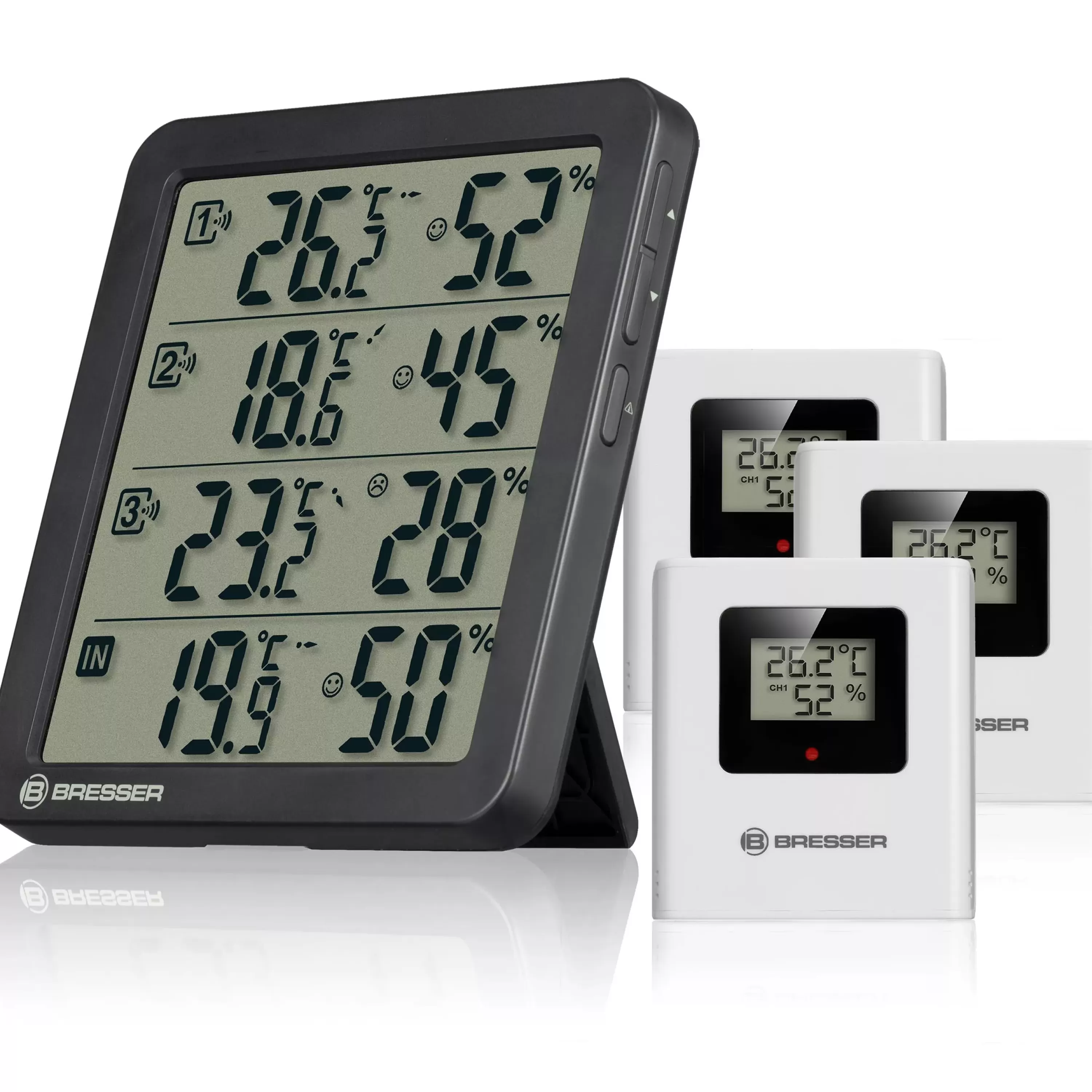 Fashion Bresser Quadro NV Thermo-Hygrometer schwarz