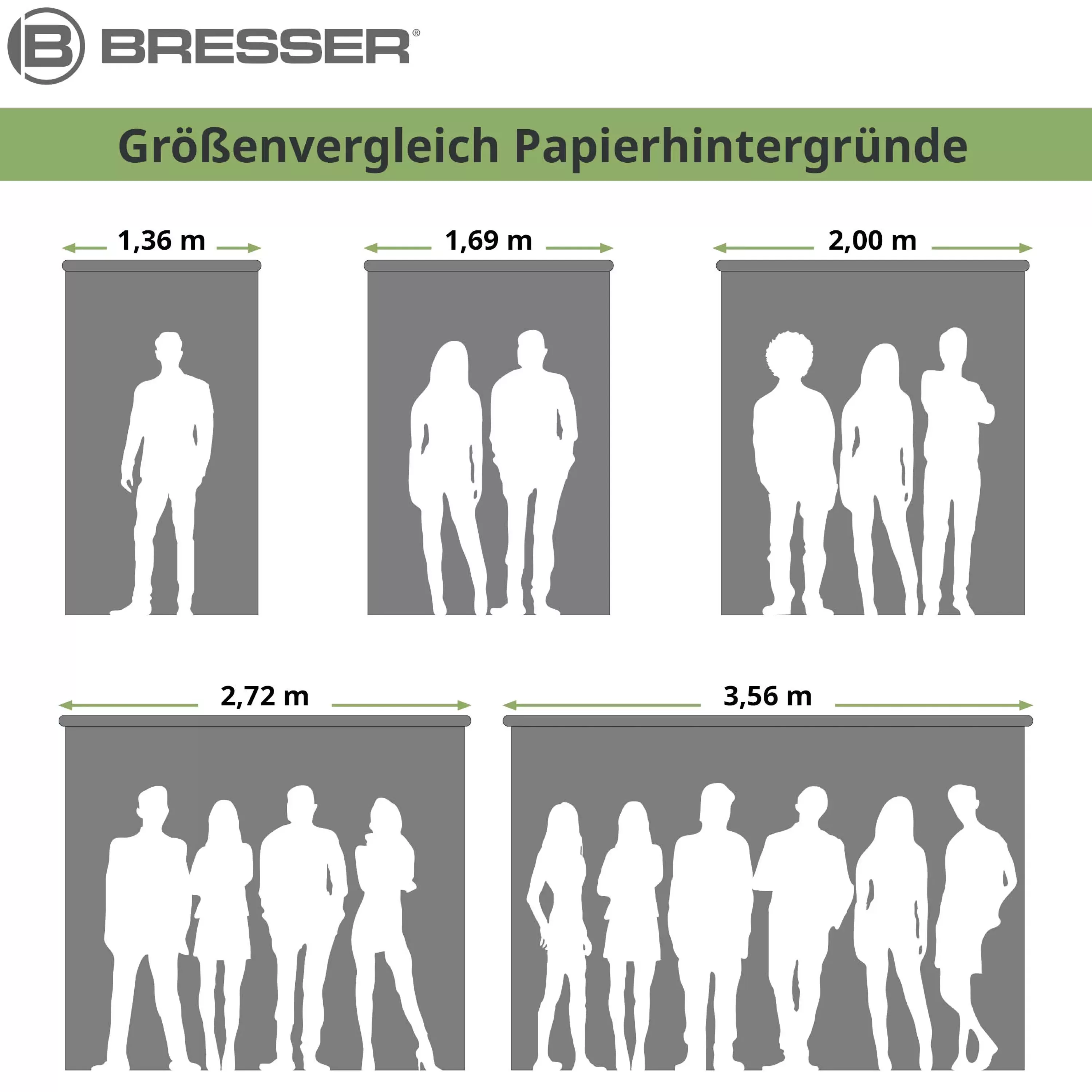 Cheap Bresser SBP10 Papierhintergrundrolle 2,72 x 11m Greenscreen/Chromakey Grün