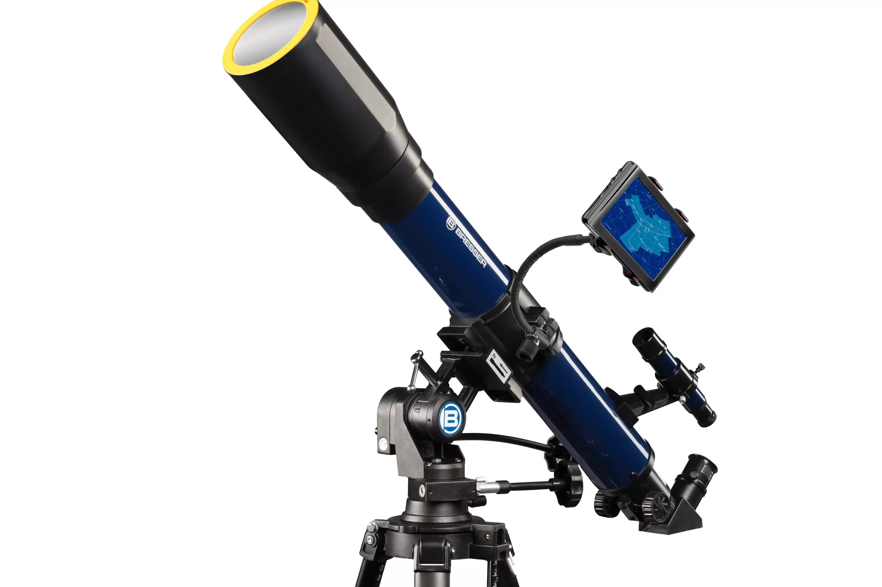 Hot Bresser SKYLUX Linsenteleskop 70/700mm mit Smartphone-Halter und Sonnenfilter