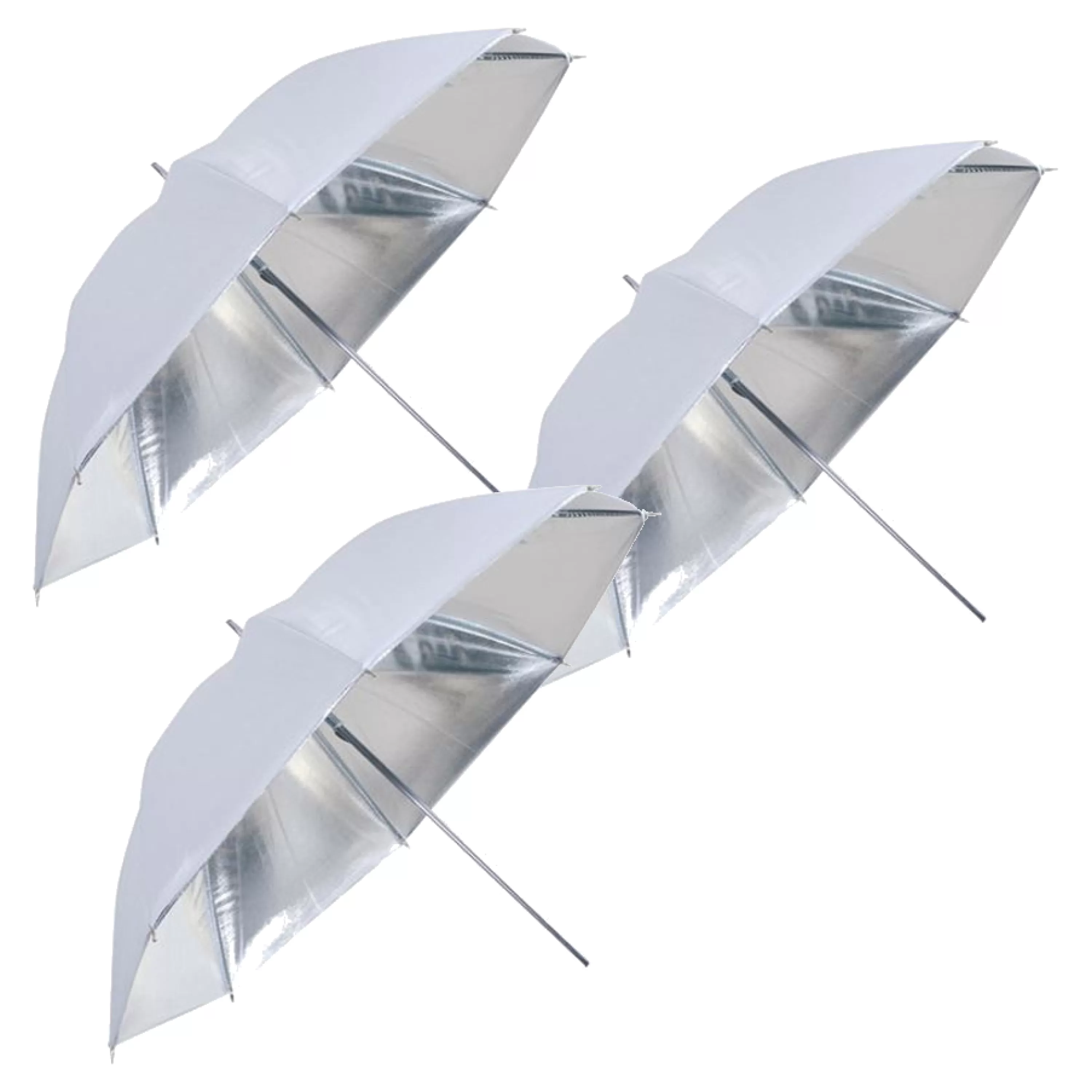 Clearance Bresser SM-04 Reflexschirm weiß/silber 109 cm - 3er Set