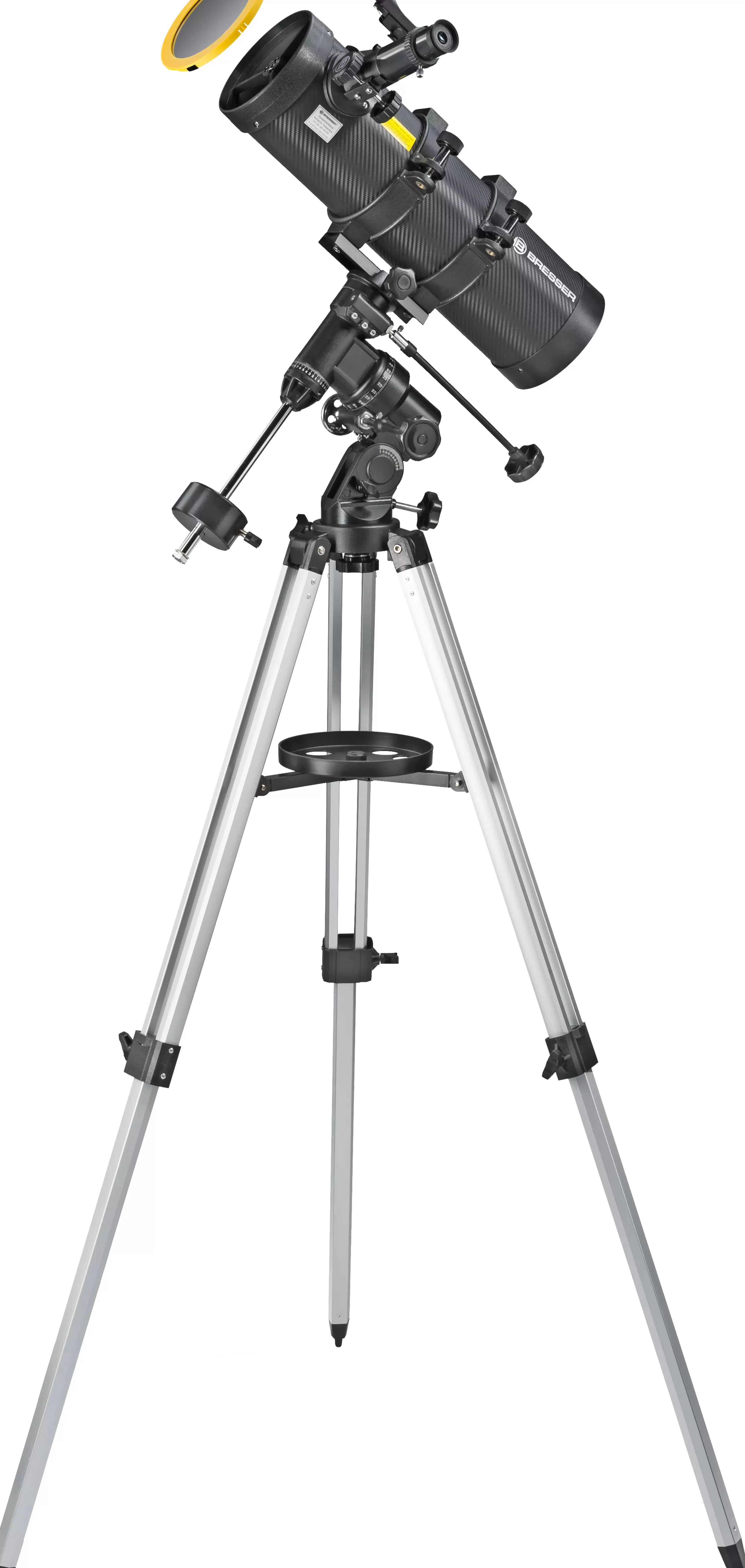 Outlet Bresser Spica-II 130/1.000 EQ3 Spiegelteleskop mit Smartphone-Adapter & Sonnenfilter