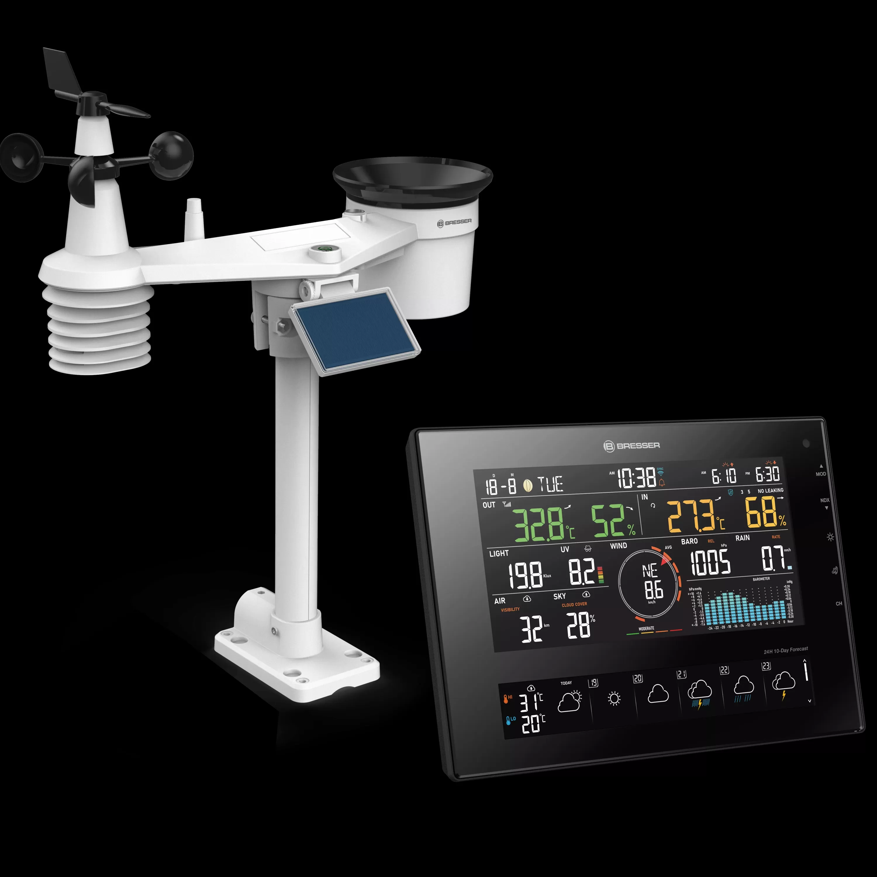 Cheap Bresser 11-Tage 4CAST CV WLAN-Wetterstation 7-in-1