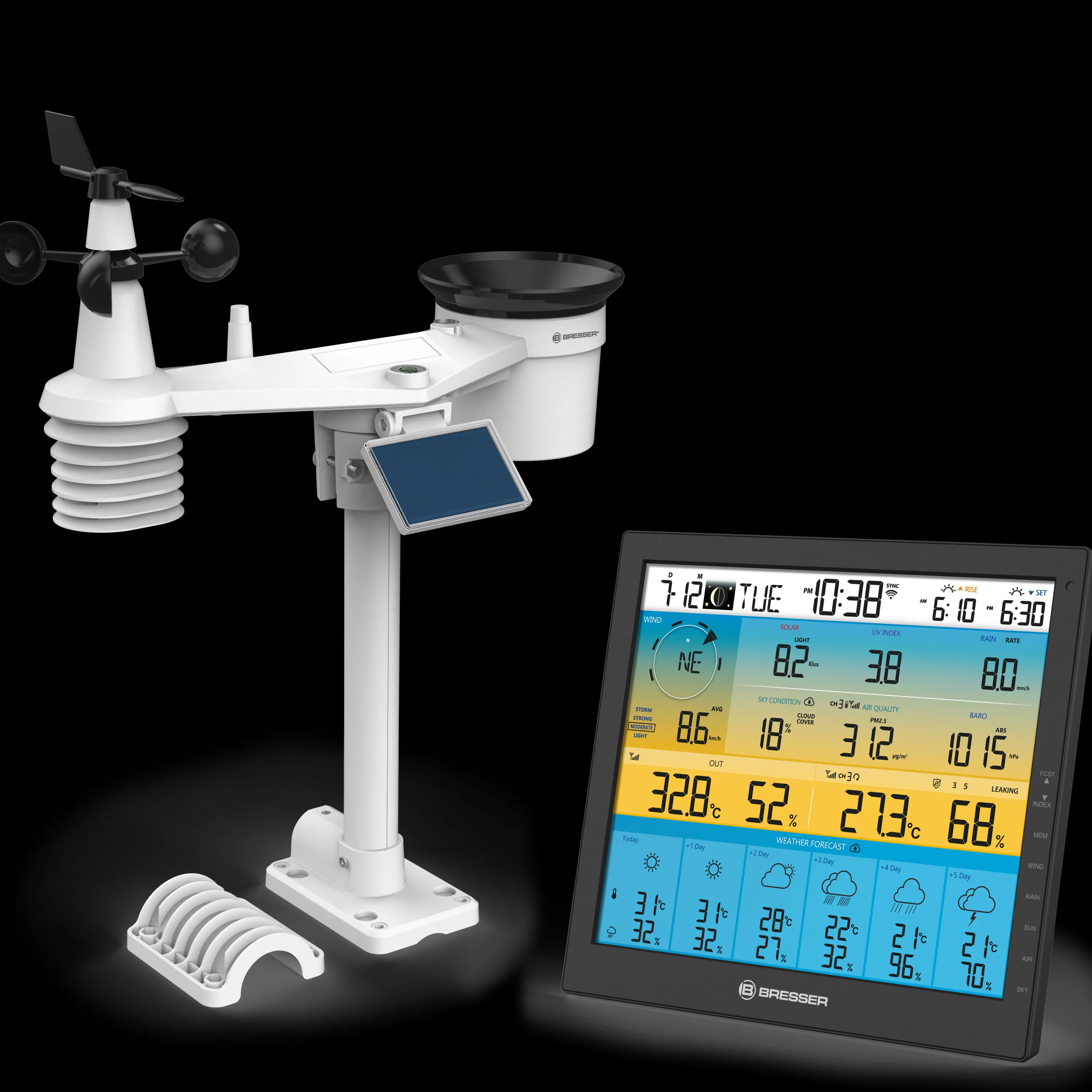 Cheap Bresser 6-Tage 4CAST PRO SF WLAN-Wetterstation 7-in-1 solar