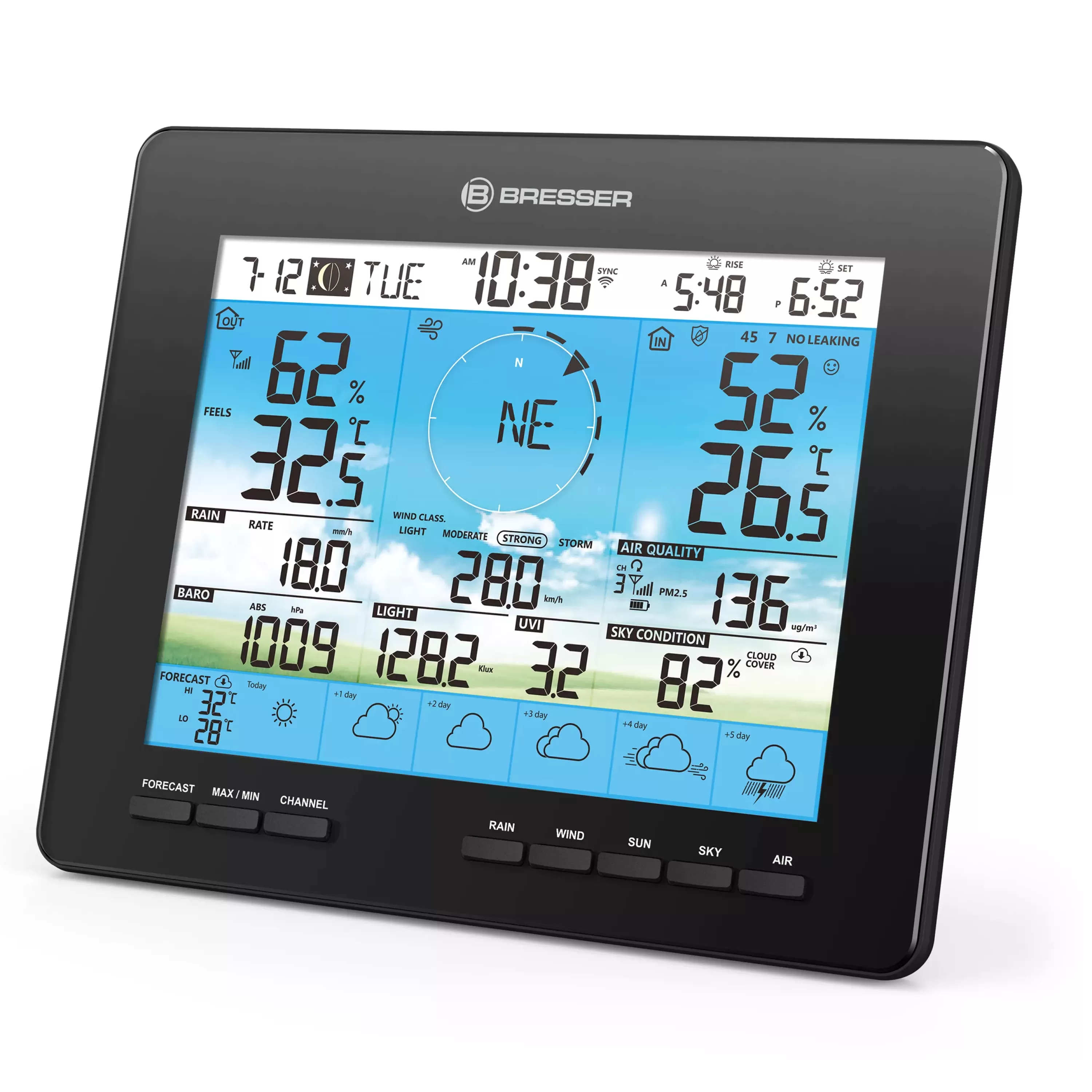 Store Bresser 6-Tage 4CAST PRO WLAN-Wetterstation 7-in-1 solar