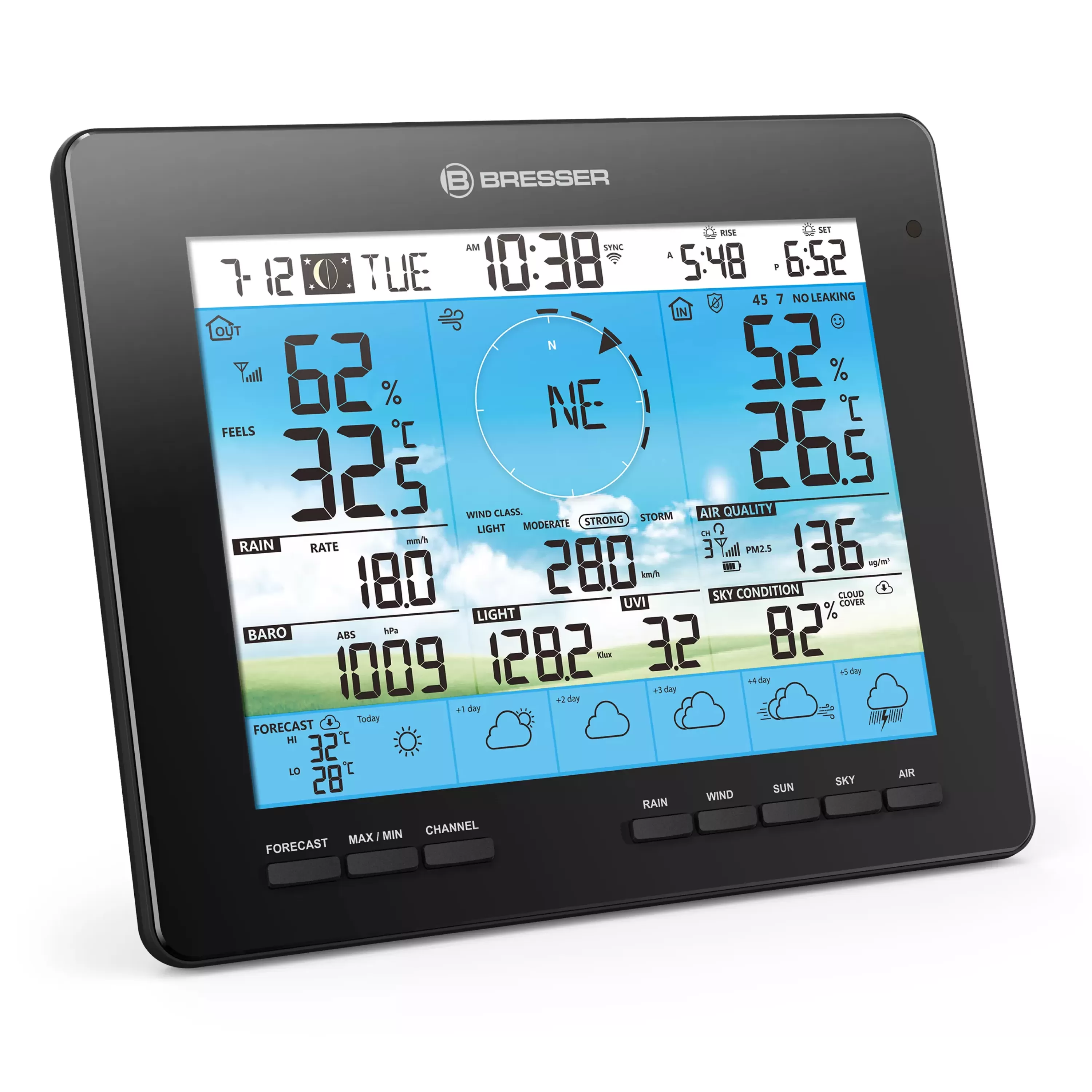 Store Bresser 6-Tage 4CAST PRO WLAN-Wetterstation 7-in-1 solar