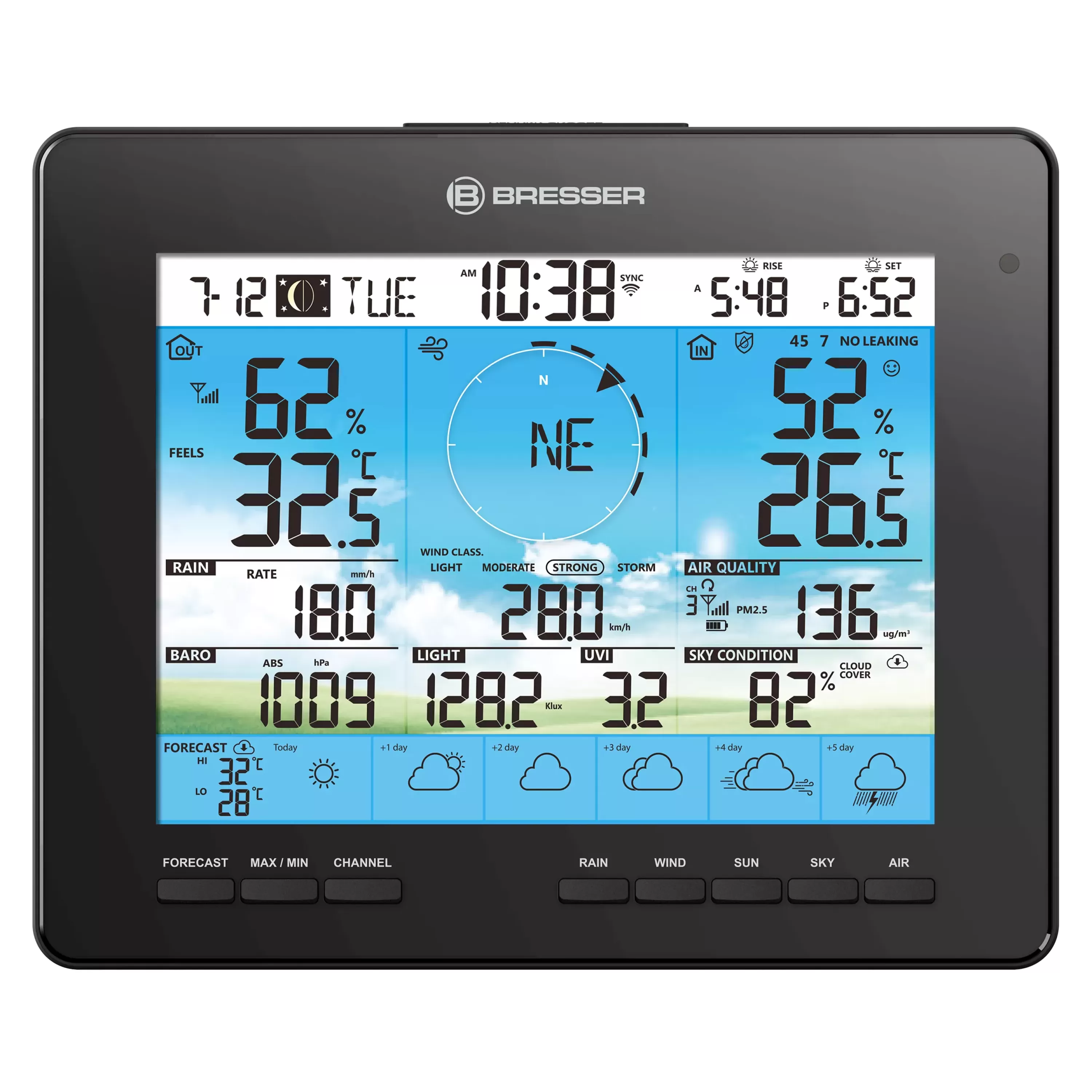 Store Bresser 6-Tage 4CAST PRO WLAN-Wetterstation 7-in-1 solar