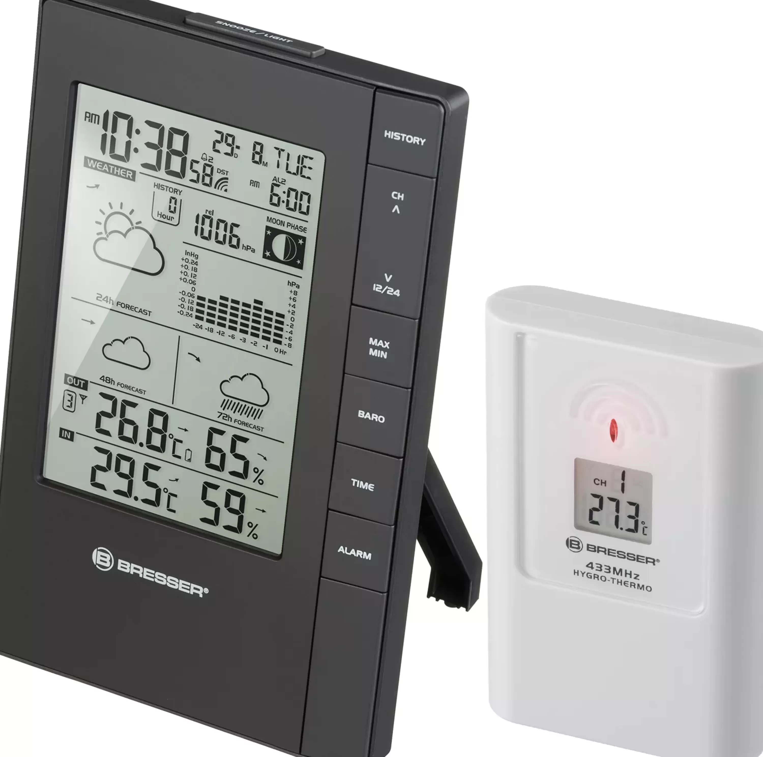 Hot Bresser Tendence FSX Wetterstation mit 3-Tages-Vorhersage