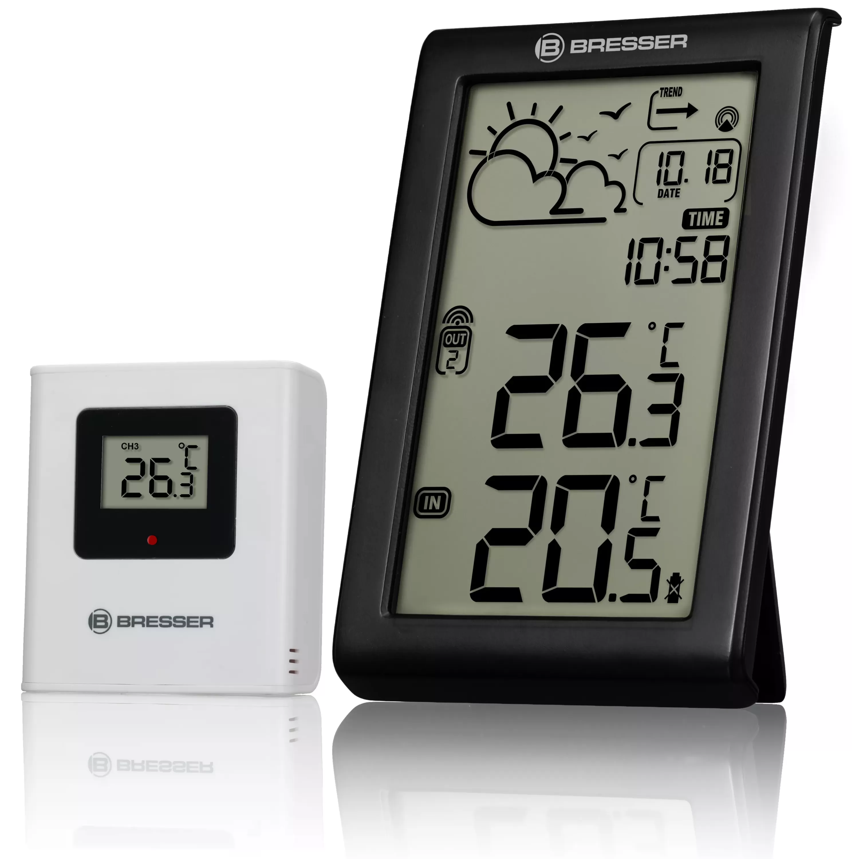 Shop Bresser Wetterstation Meteo Temp W mit DCF-Funksignal