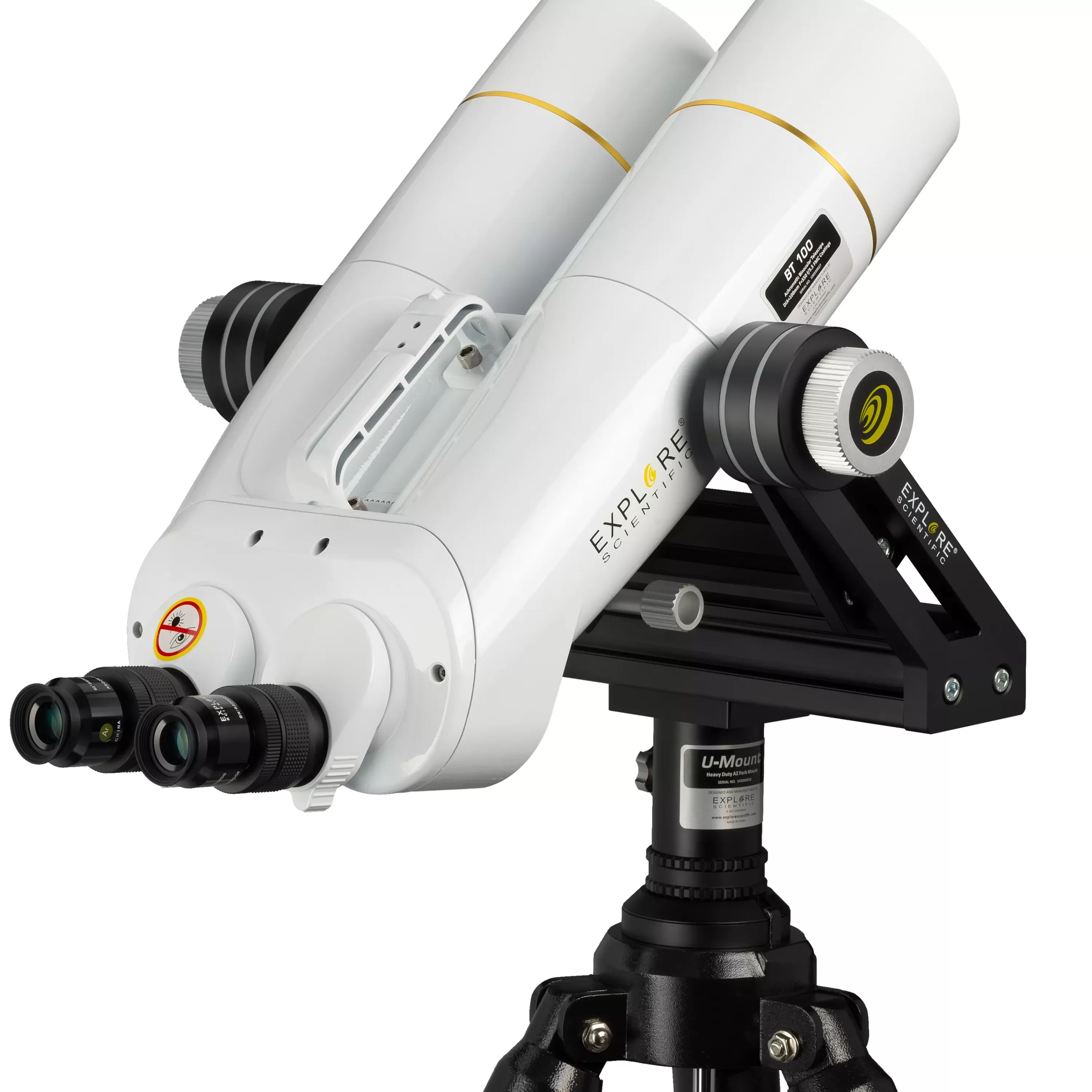 New Bresser EXPLORE SCIENTIFIC BT-100 SF Großfernglas mit 62 Grad LER Okularen 20mm
