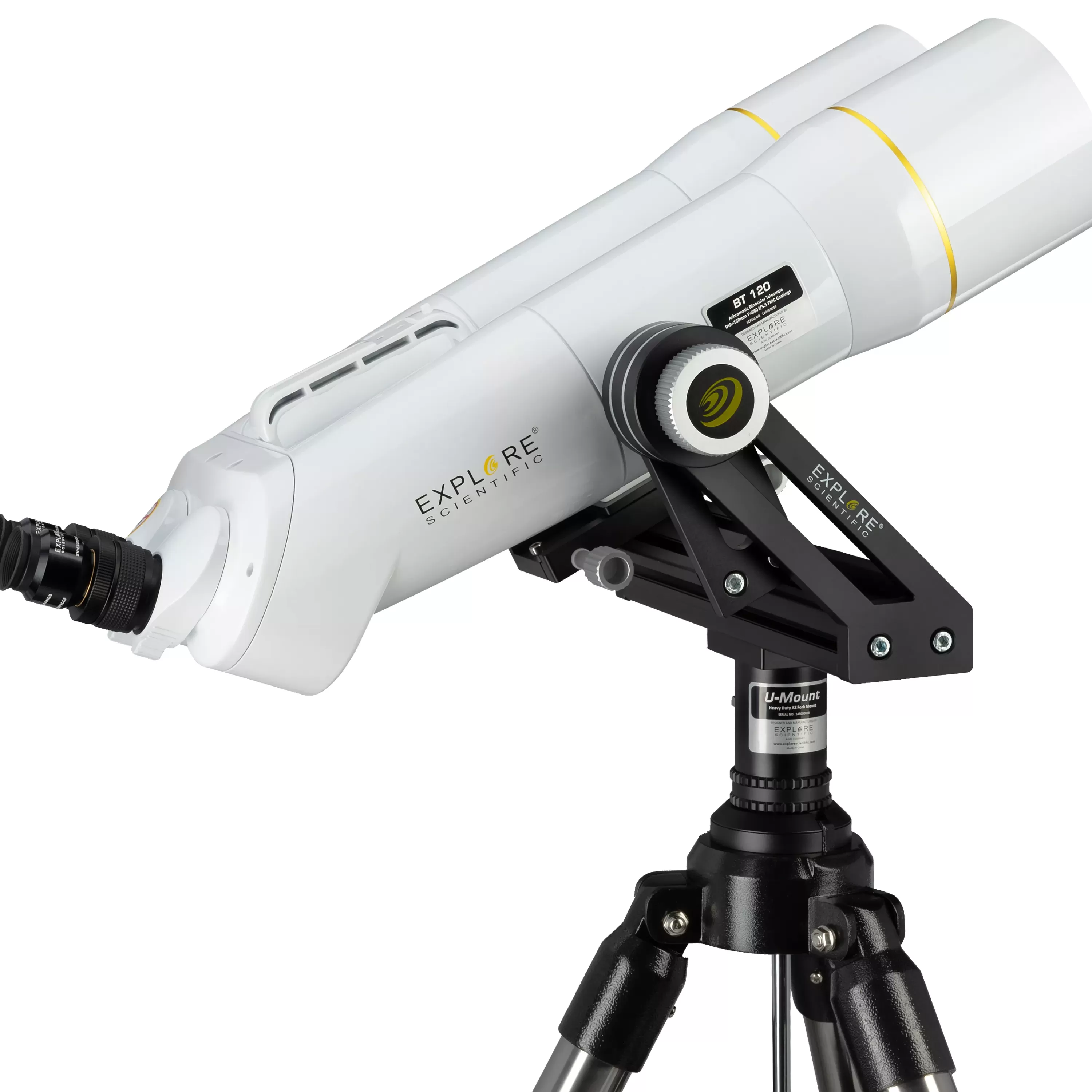 Outlet Bresser EXPLORE SCIENTIFIC BT-120 SF Großfernglas mit 62 Grad LER Okularen 20mm