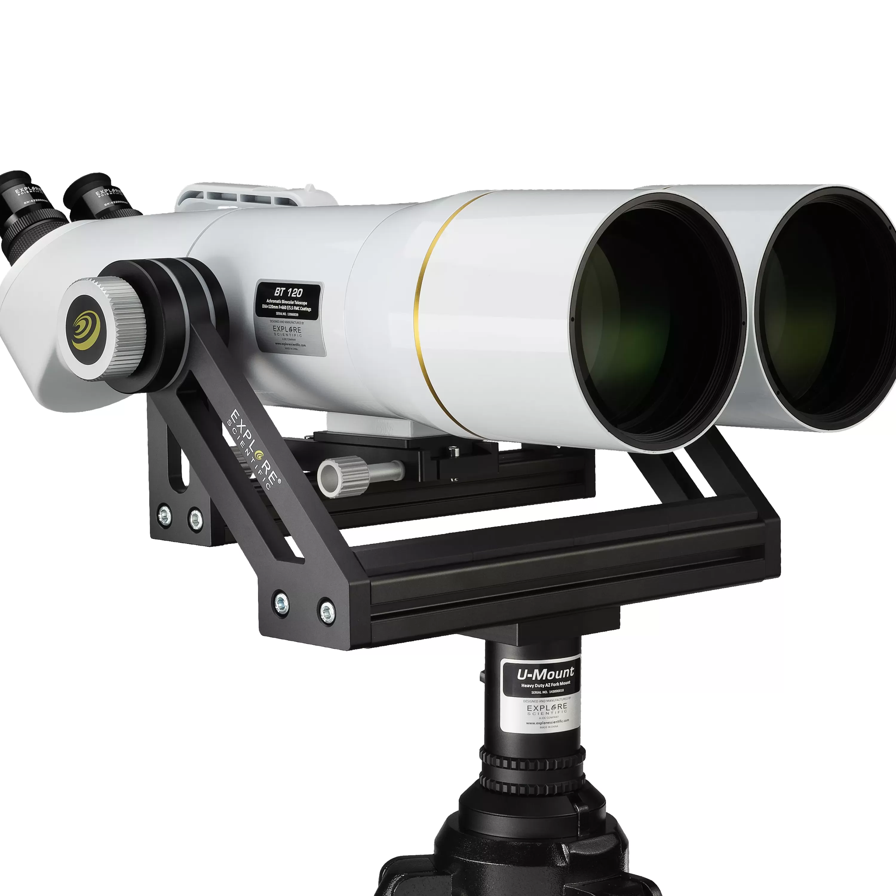 Outlet Bresser EXPLORE SCIENTIFIC BT-120 SF Großfernglas mit 62 Grad LER Okularen 20mm