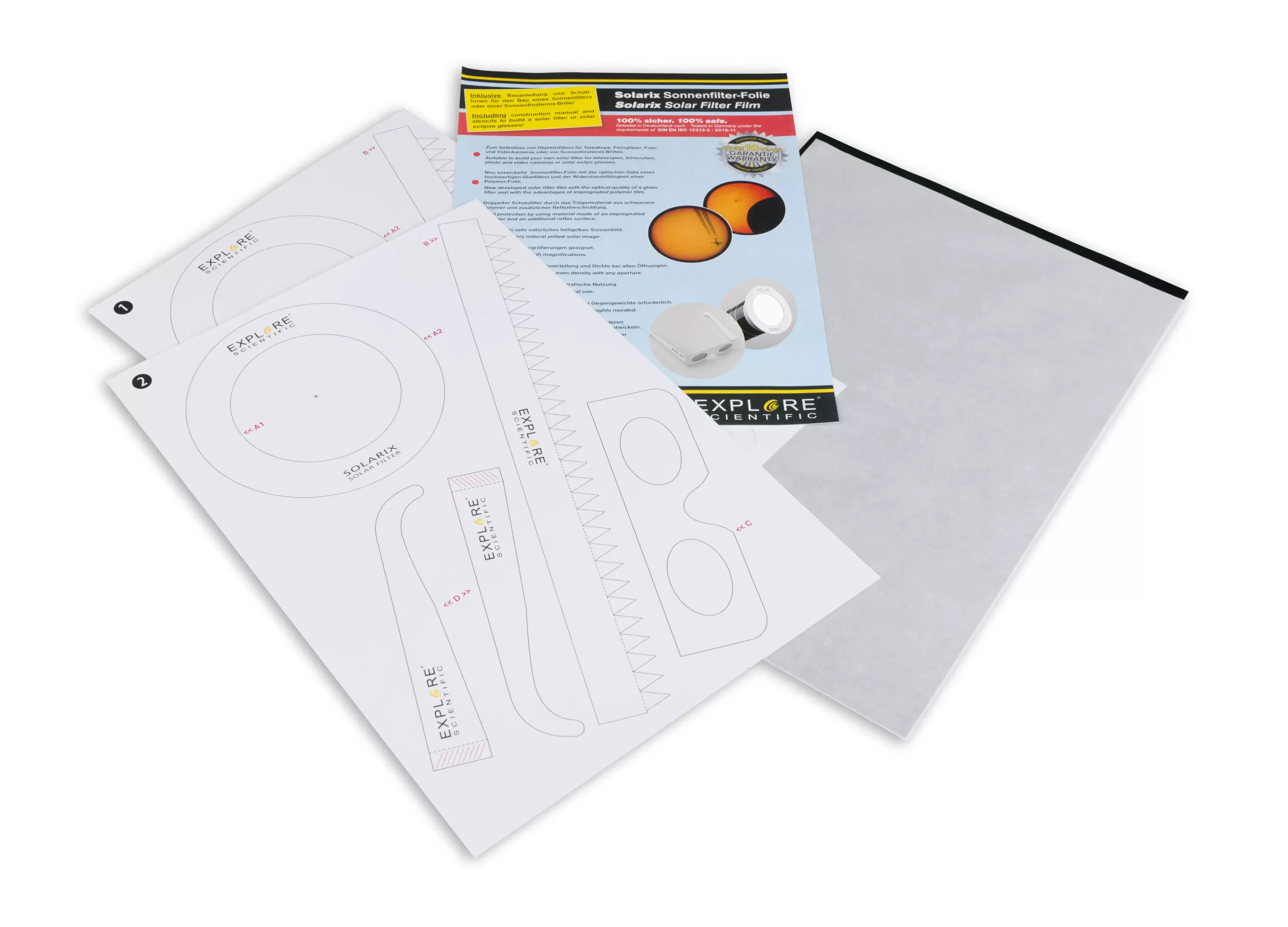 Online Bresser EXPLORE SCIENTIFIC Solarix Sonnenfilterfolie A4