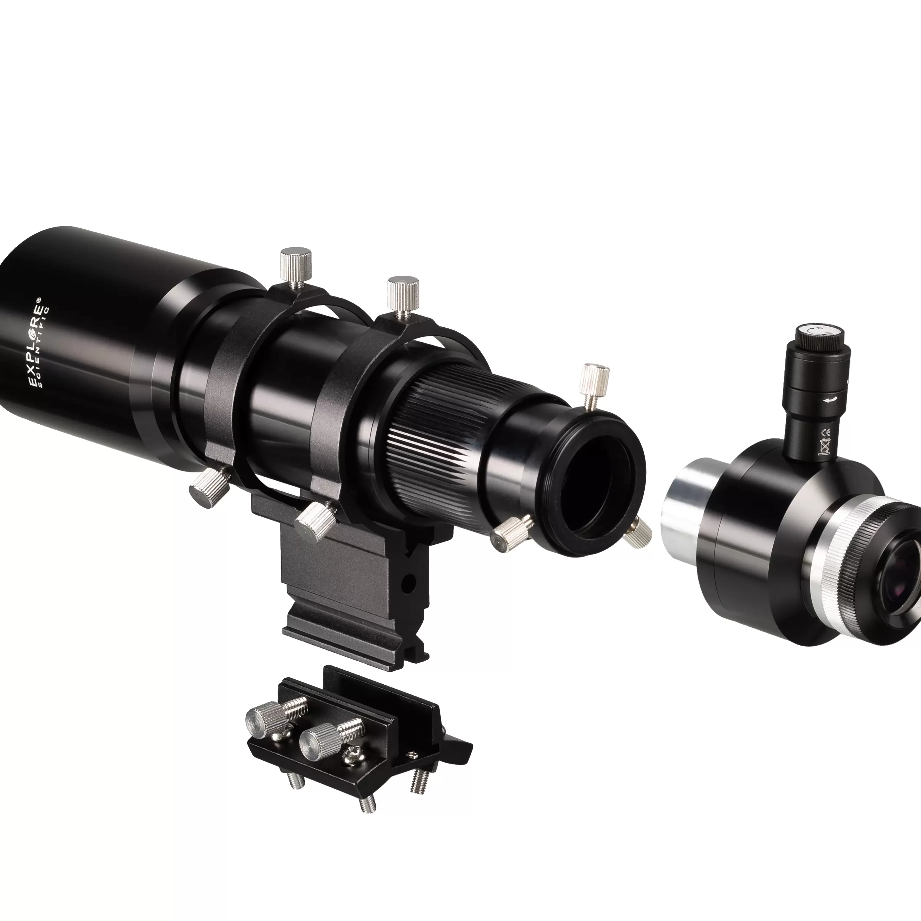 Online Bresser EXPLORE SCIENTIFIC 10x60 Sucher- und Leitfernrohr mit Helikalfokussierer, 1,25 Zoll- und T2-Anschluss