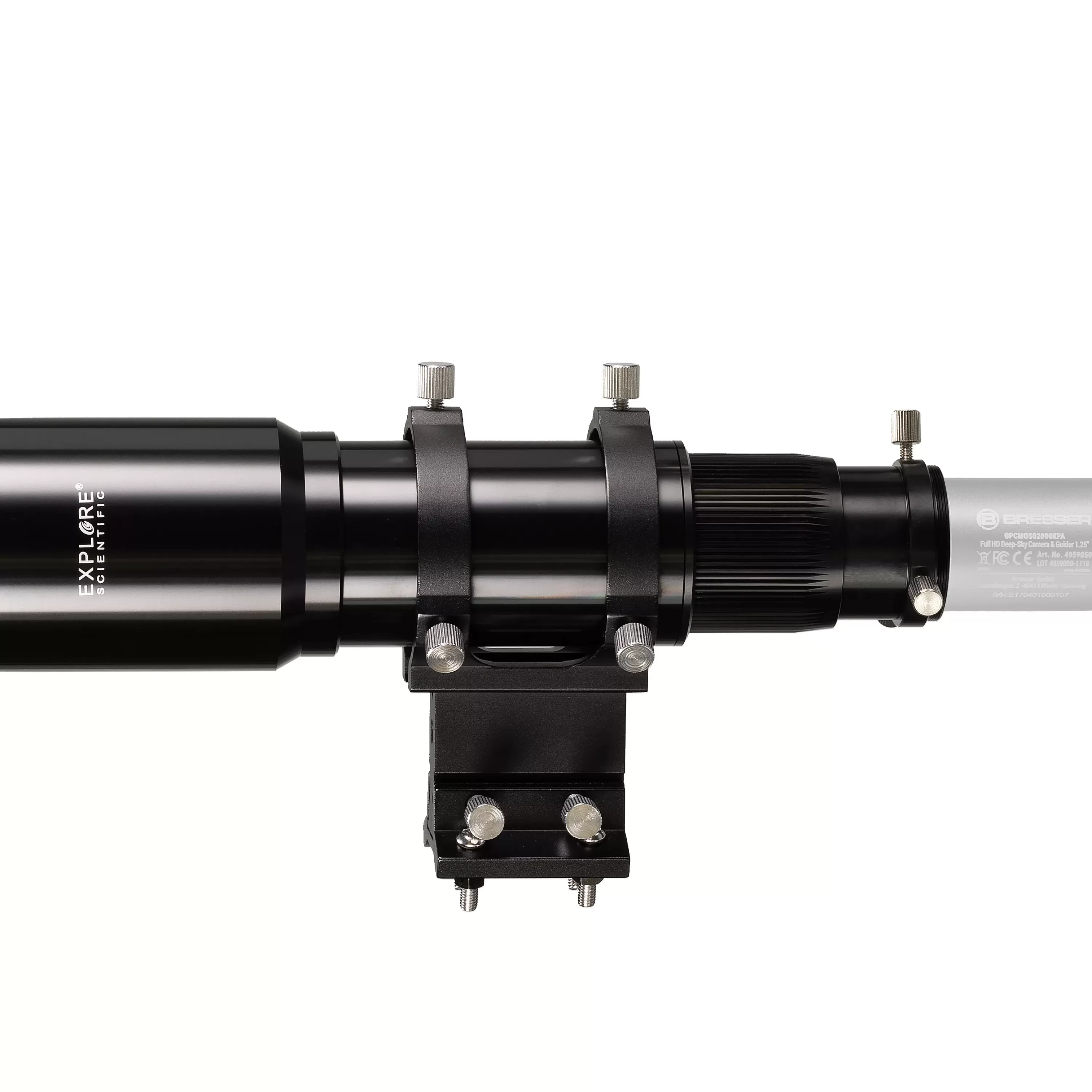 Online Bresser EXPLORE SCIENTIFIC 10x60 Sucher- und Leitfernrohr mit Helikalfokussierer, 1,25 Zoll- und T2-Anschluss