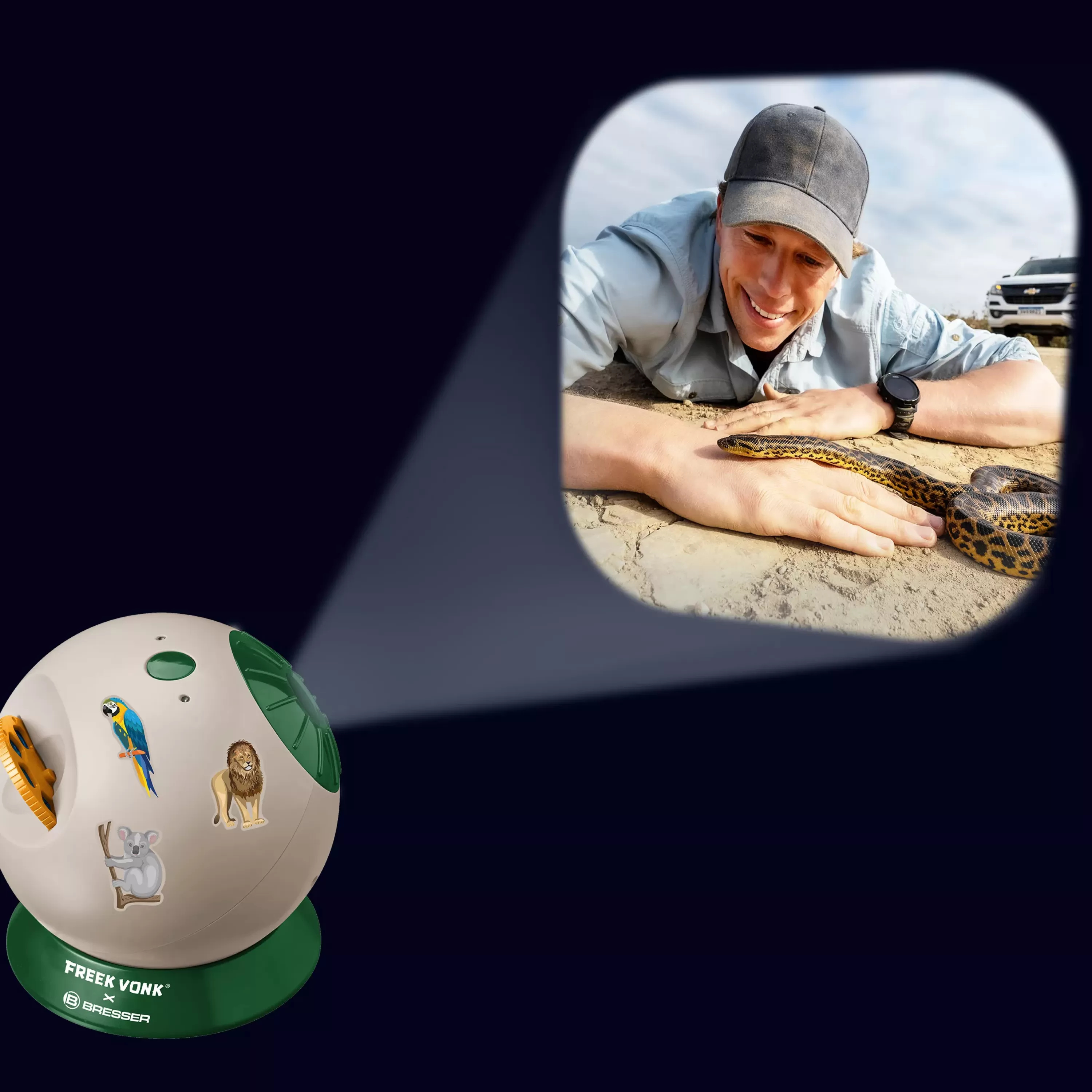 Best Bresser FREEK VONK x Projektor mit Stickern für Kinder