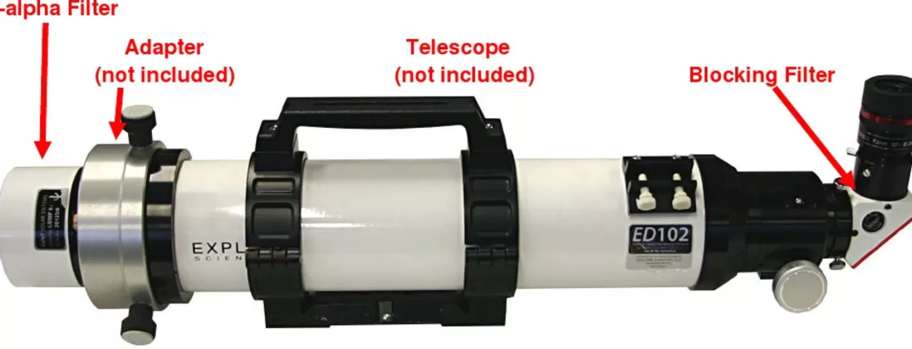 Best Bresser LUNT LS50FHa/B1200d2 H-Alpha Sonnenfilter
