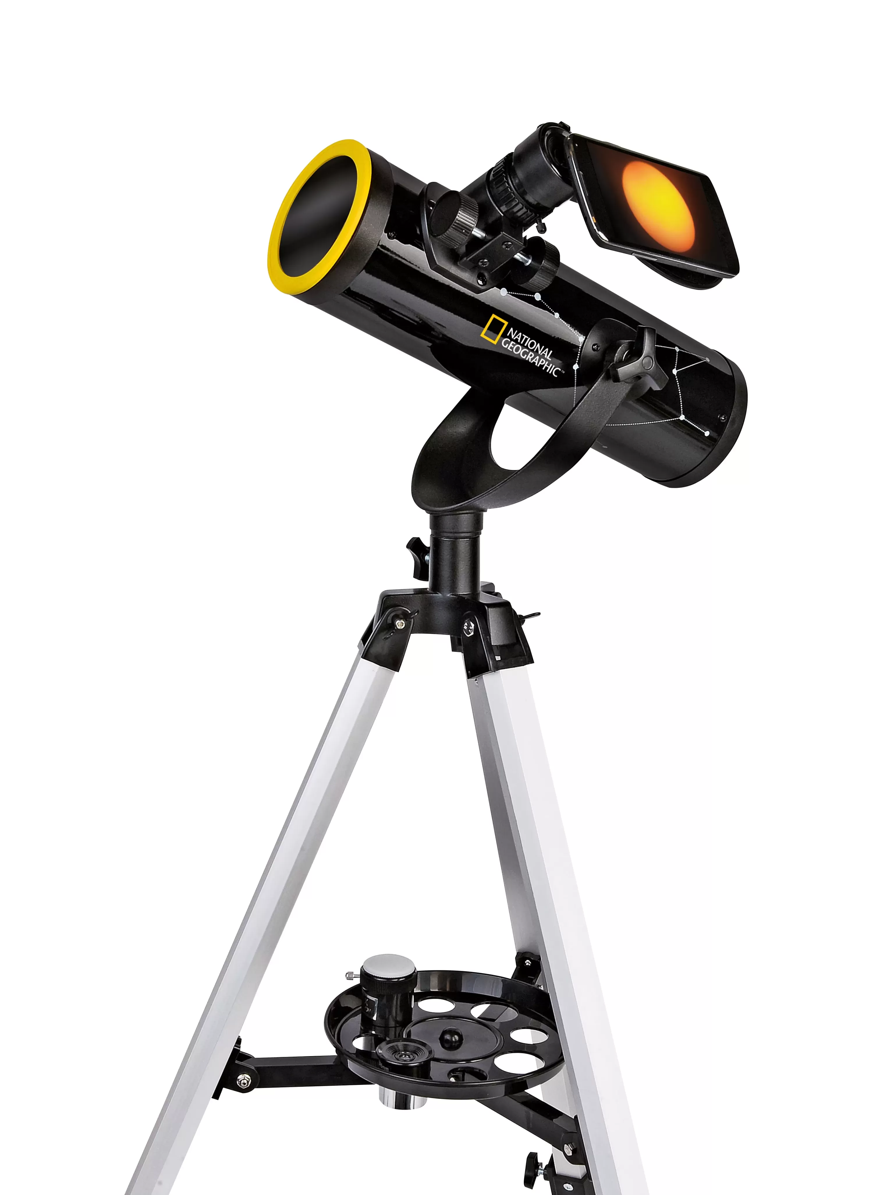 Cheap Bresser NATIONAL GEOGRAPHIC 76/350 Teleskop mit Sonnenfilter und Smartphone-Halter